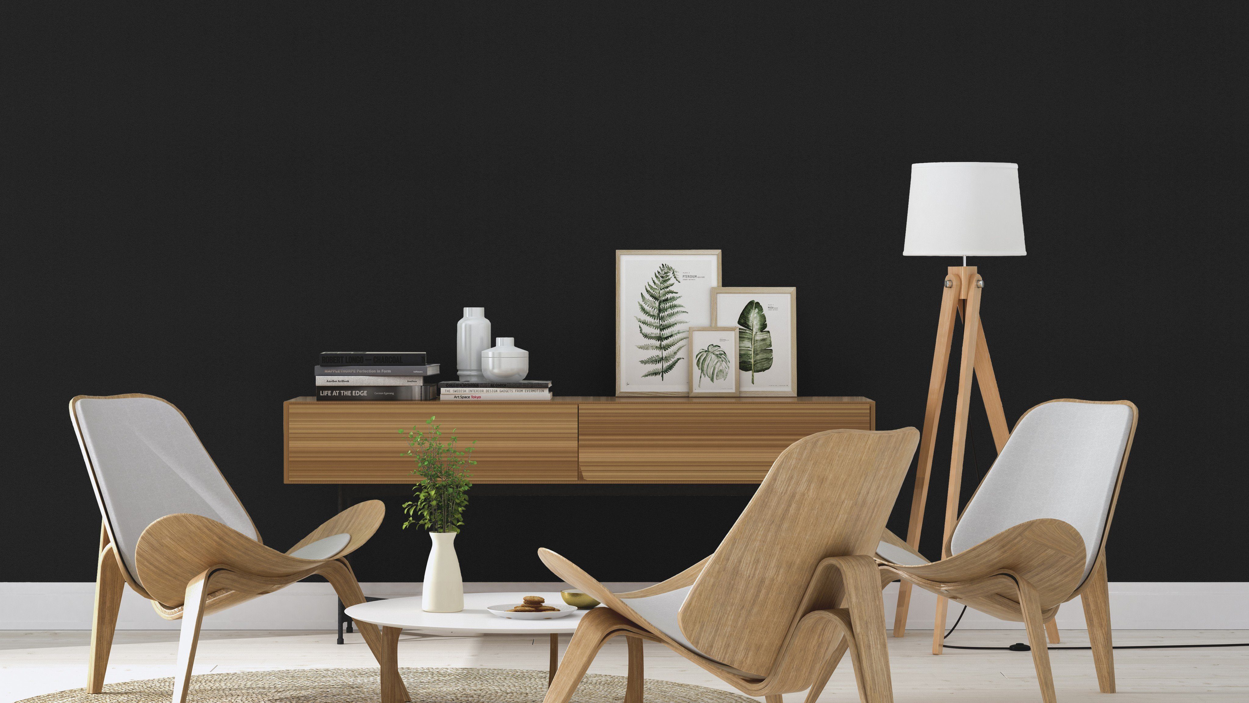 Rasch Vliestapete Rasch Selection Vinyl/Vlies, Unis, schwarz 610376 günstig online kaufen