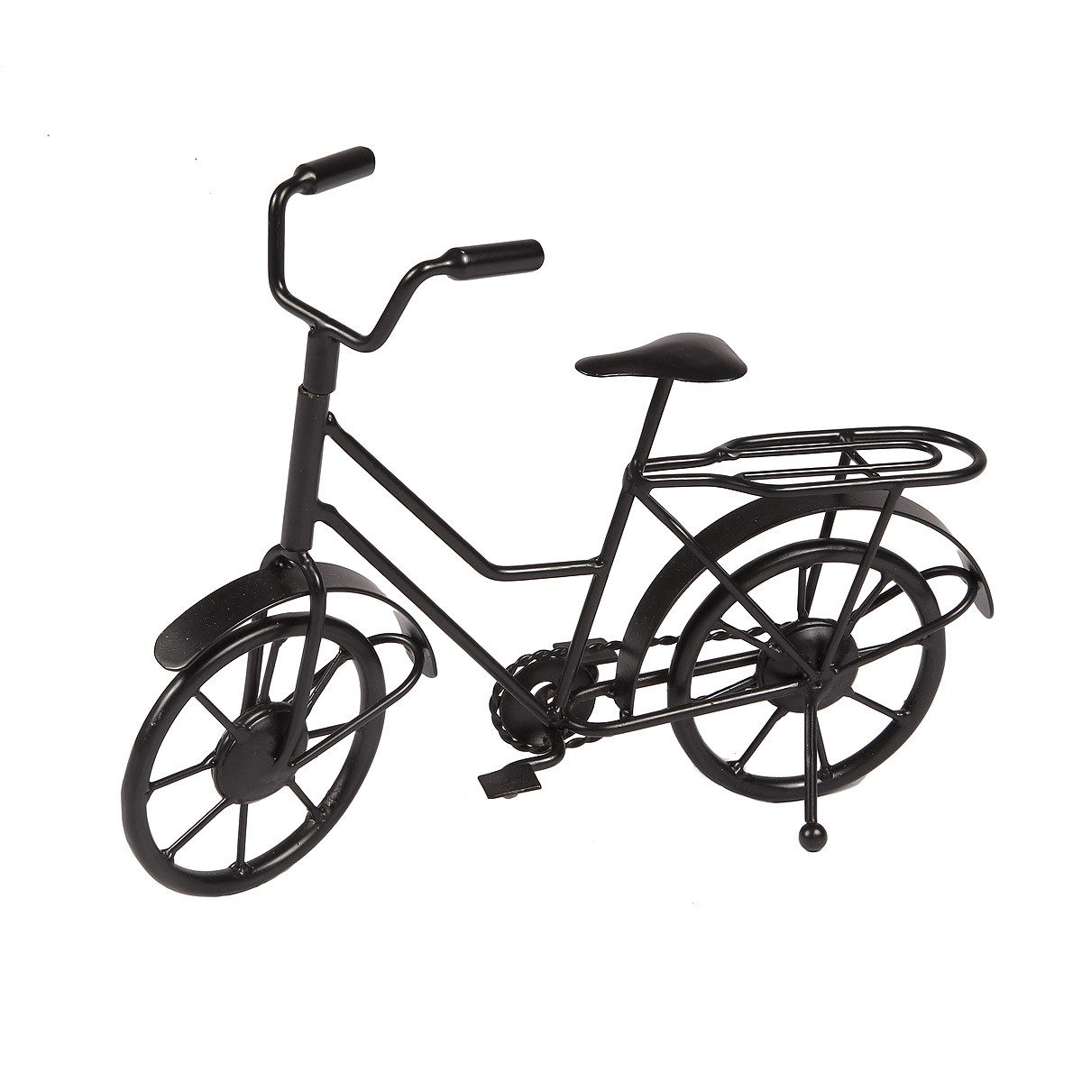 Ambiente Haus Dekoobjekt Deko Fahrrad - schwarz 27cm (1 St), aus Metall