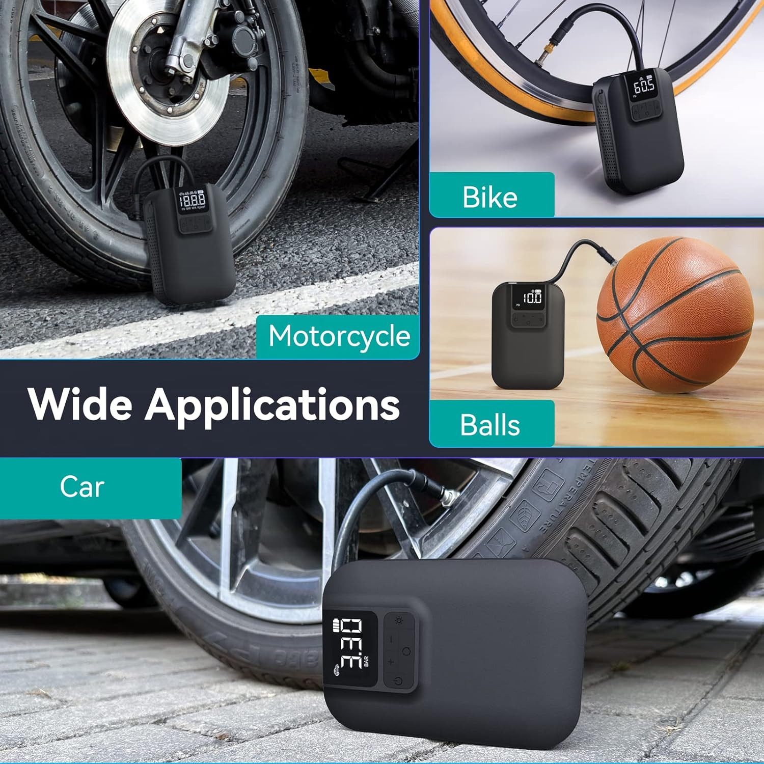 LA CUTE Akku-Handkompressor Elektrische Luftpumpe 150 günstig online kaufen