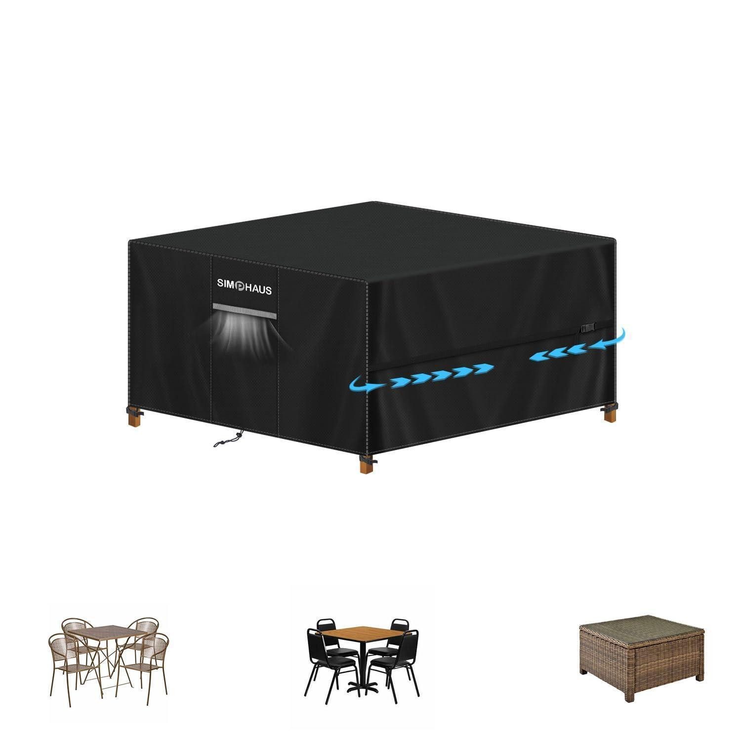 LuxusKollektion Gartenmöbel-Schutzhülle Abdeckung Gartenmöbel Gartentisch Abdeckplane 420D Oxford 100x100x80cm