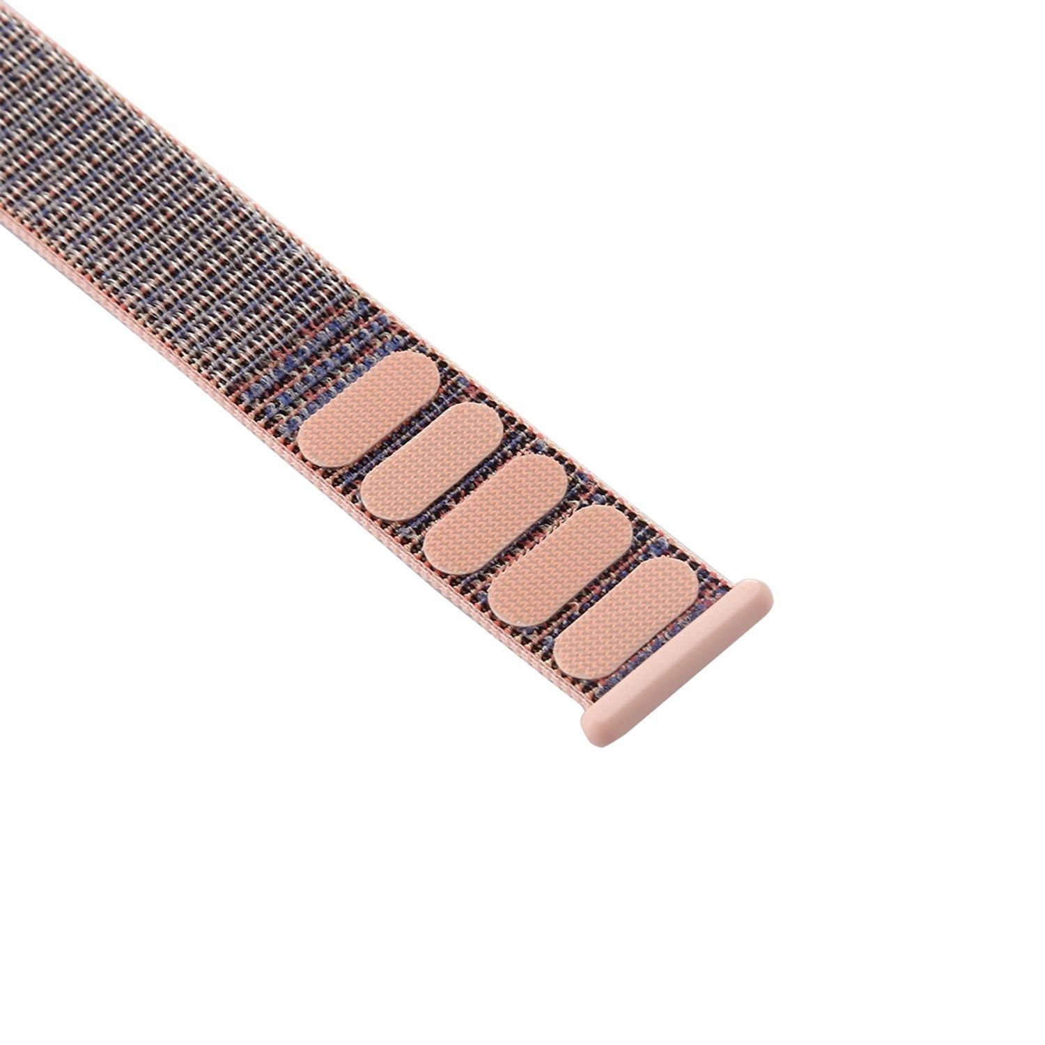 Smartwatch-Armband Nylon 44 / Arm Sport Armband König mm, 42 Design mm Rosa Loop 45 Band mm /