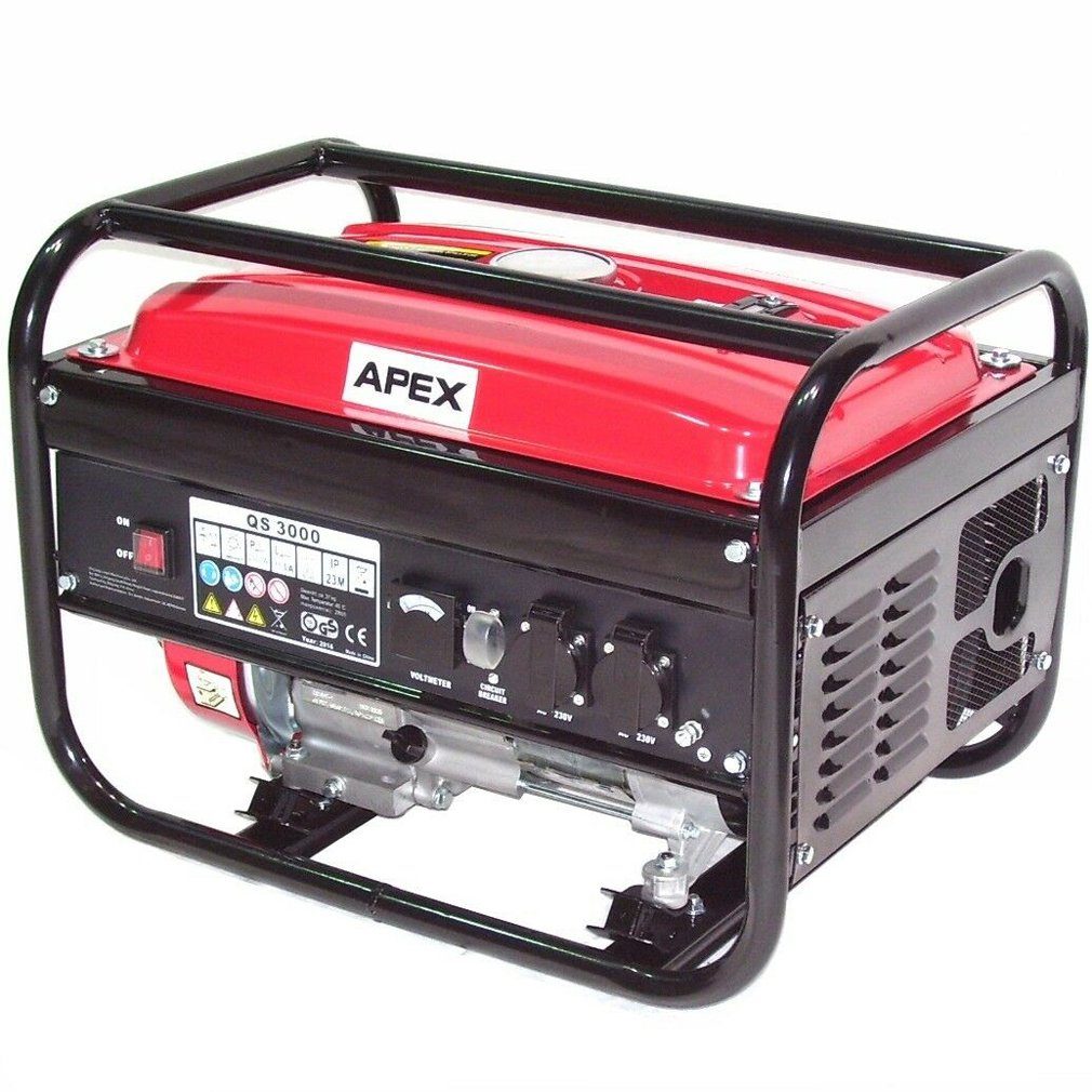 Apex Stromerzeuger Benzin Stromerzeuger 3000 Stromaggregat 06261 Generator, (1-tlg)