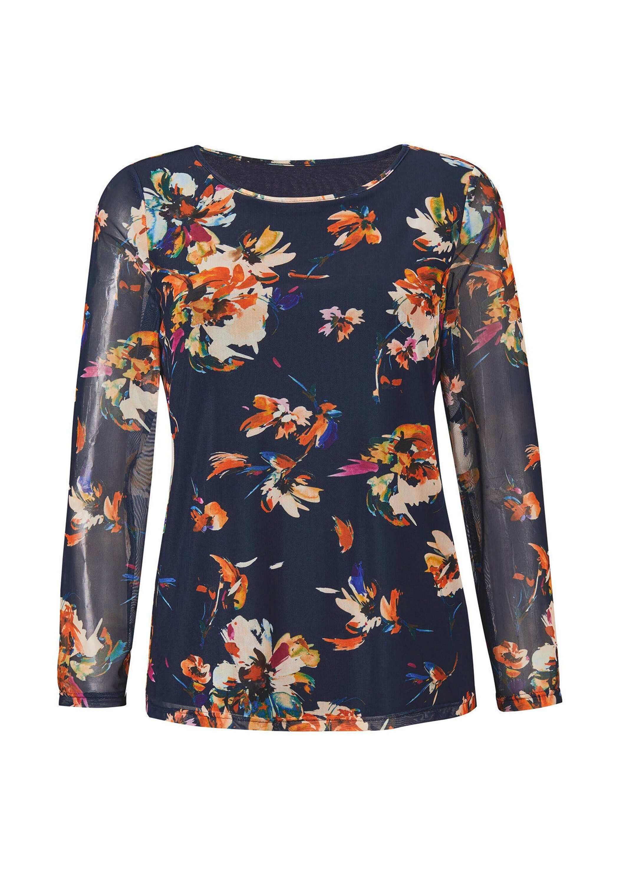 GOLDNER Print-Shirt Mesh-Shirt