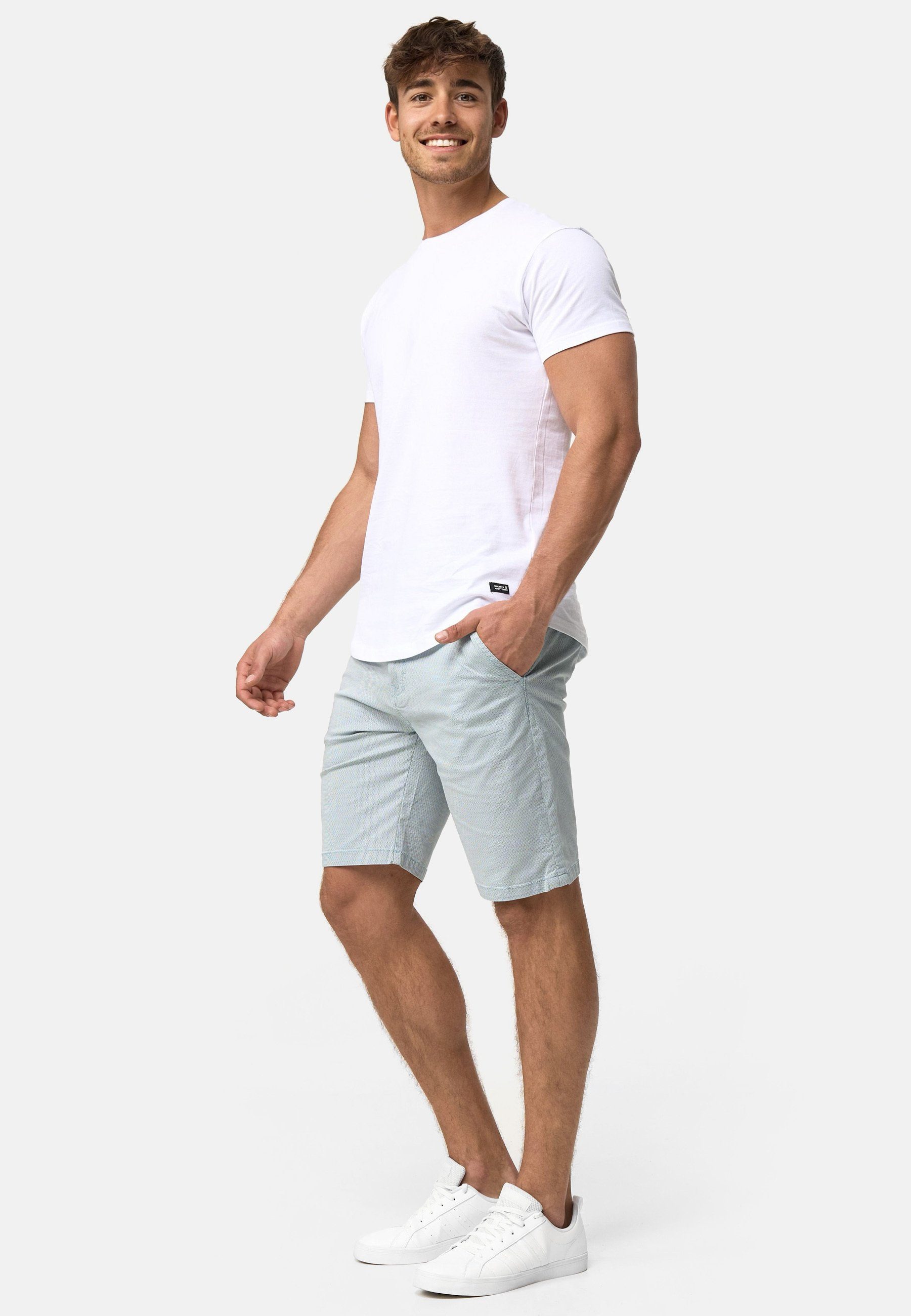 Indicode Chinoshorts Herren Luis Chino Shorts Herrenshorts aus elastischer Baumwoll-Qualität