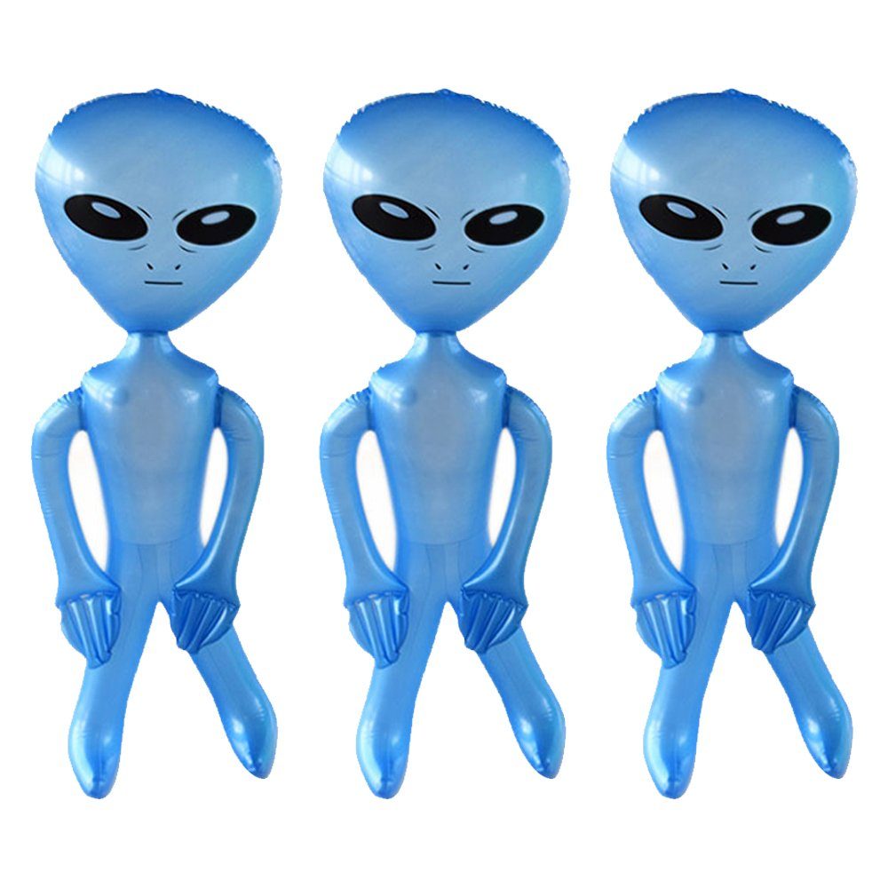 Houhence Luftballon Alien Mars Aufblasbare Alien Spielzeuge Stütze blau Aufblasbare