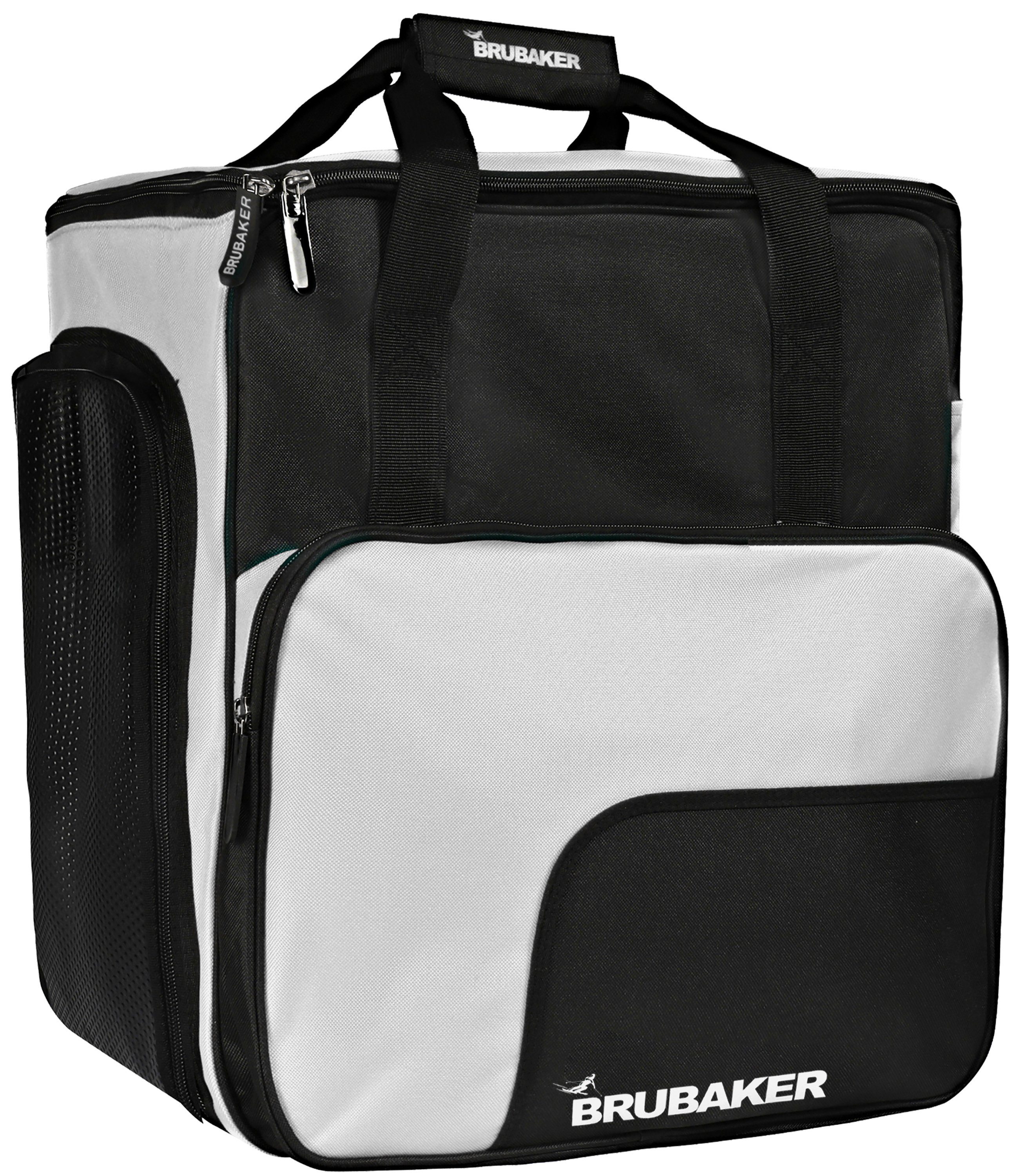 BRUBAKER Sporttasche Skischuhtasche, Skitasche für Skistiefel (1-tlg., reißfest und schnittfest), Komfort Stiefeltasche mit Rucksackfunktion für Skischuhe, Helmtasche