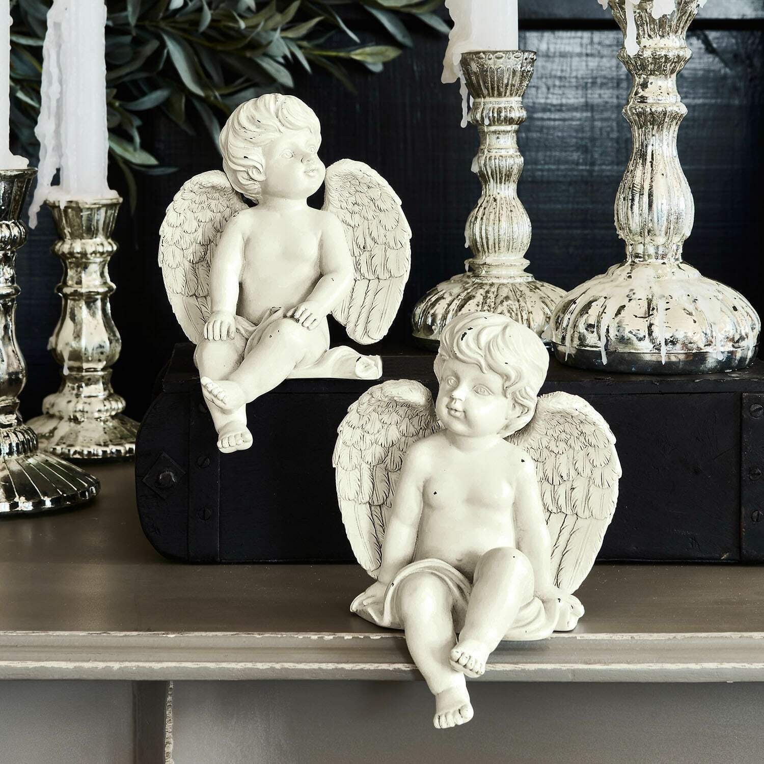Mirabeau Dekofigur Deko-Engel 2er Set Starlight günstig online kaufen