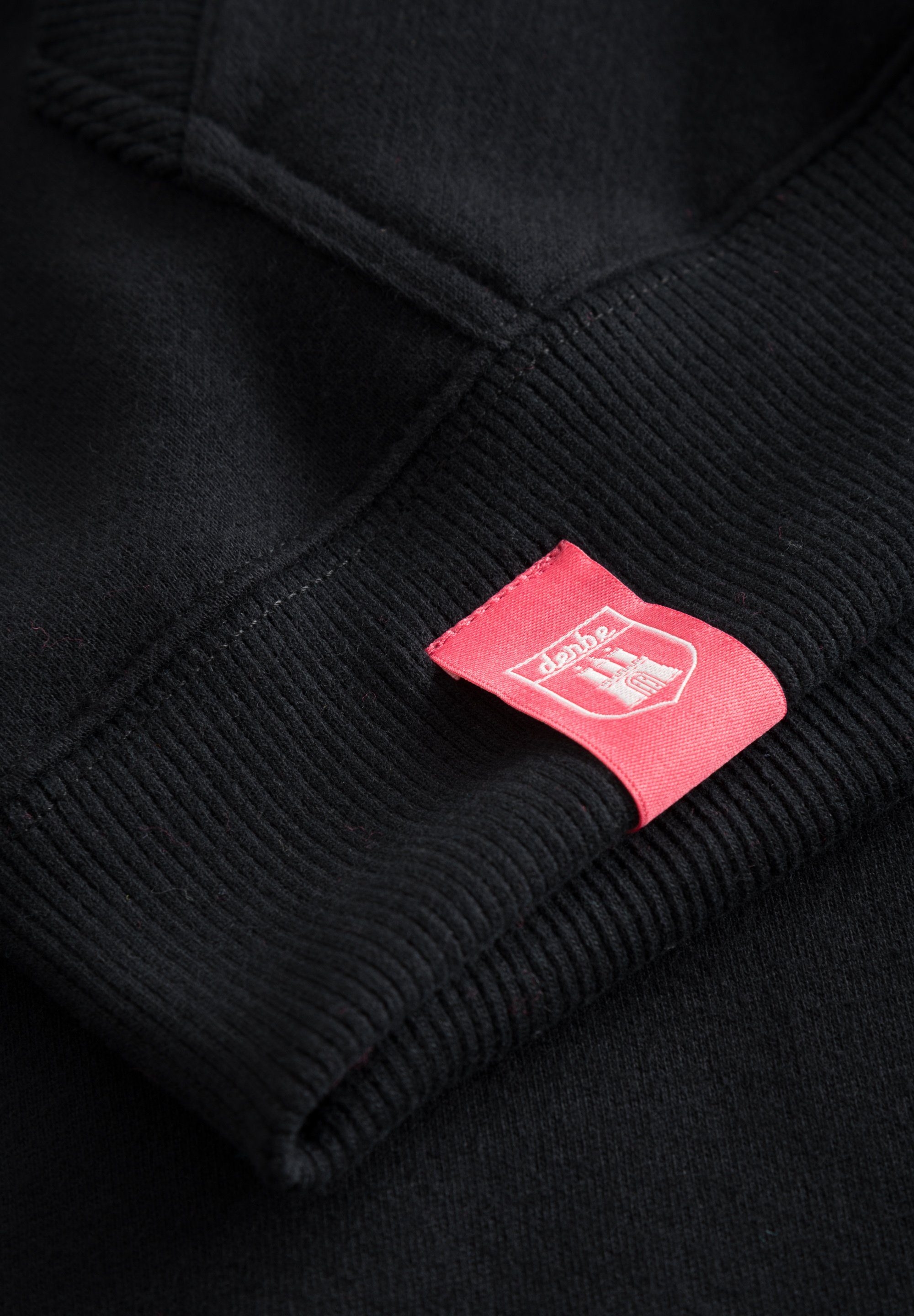 in weich, Sweatshirt Super MOIN Derbe schwarz Portugal Made