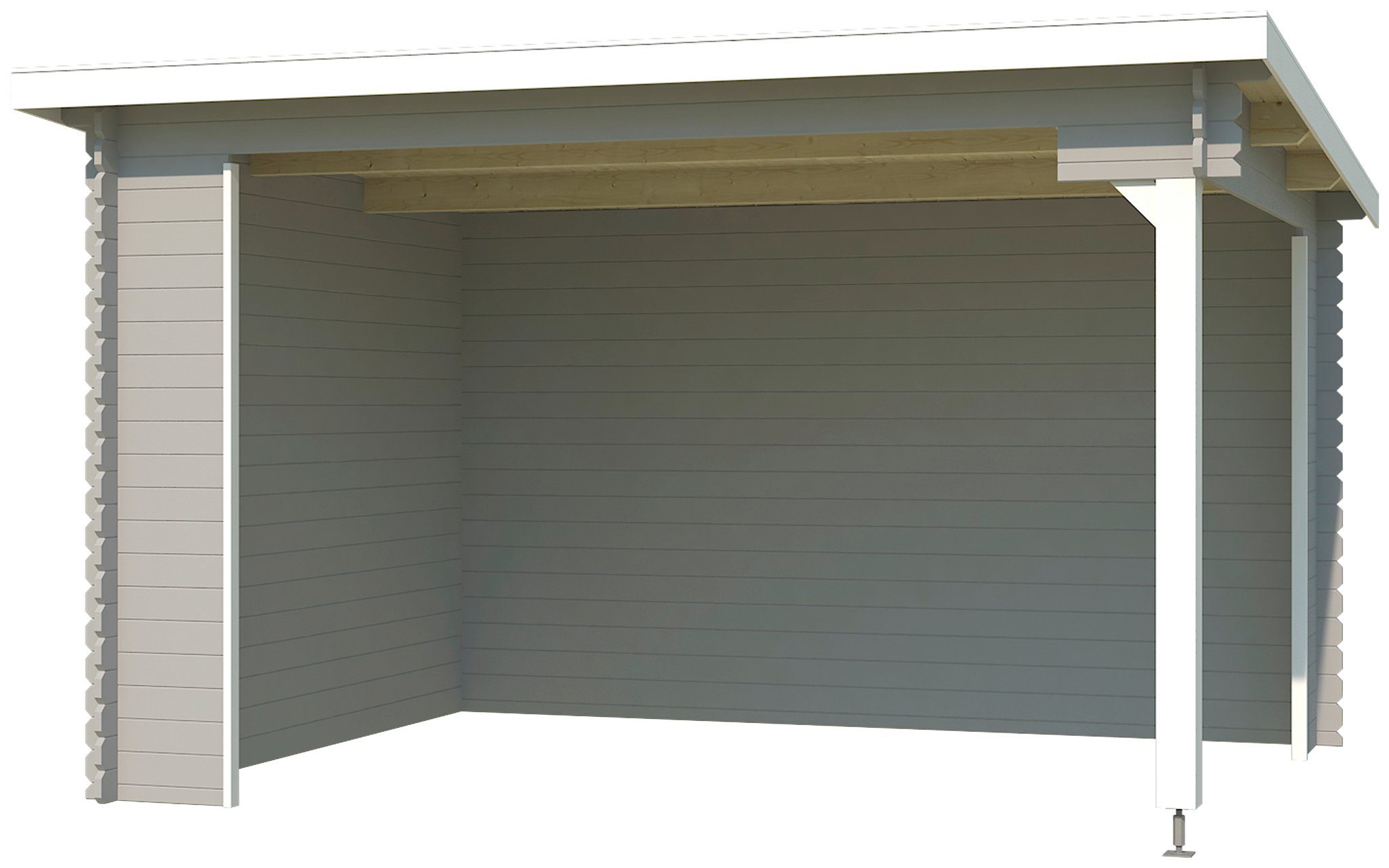 Thumbnail - LASITA MAJA Gartenhaus Unterstand/Lounge Buffalo 380, BxT: 400x324 cm, Unterstand / Lounge 28mm, Fundamentmass 3800x2750...