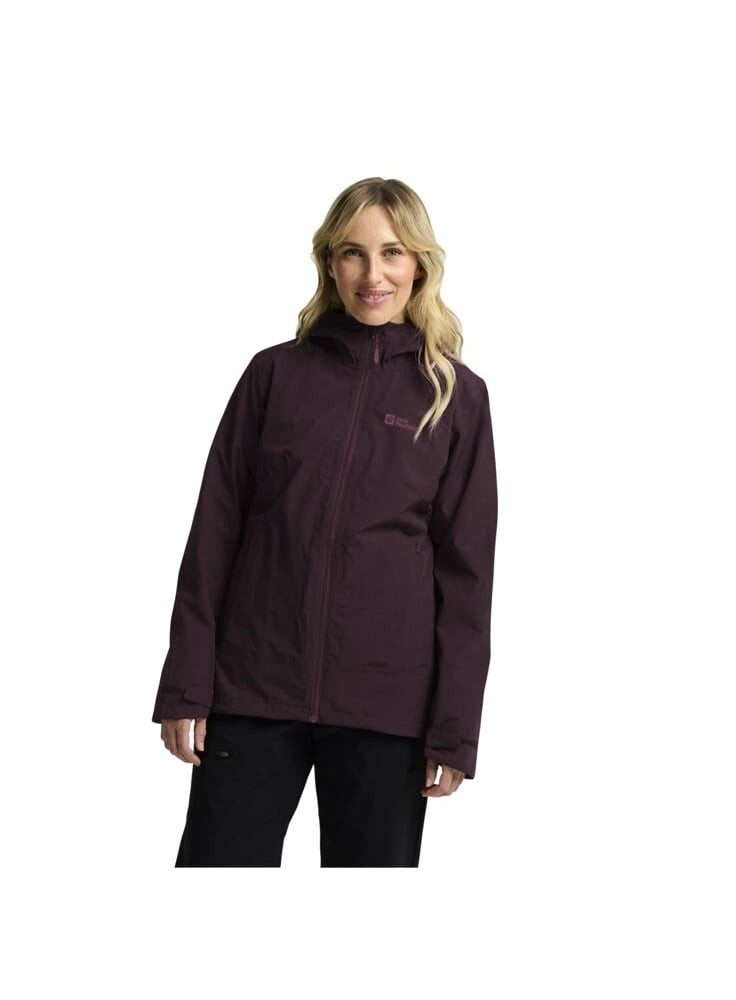 Jack Wolfskin Fleecejacke Ganzjahresjacke Moonrise 3in1 2025 (wasser- winddicht, mit)