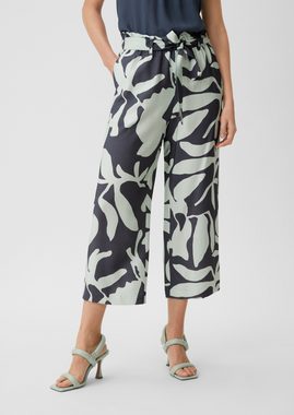 Comma Stoffhose Loose: Hose mit Allover-Print