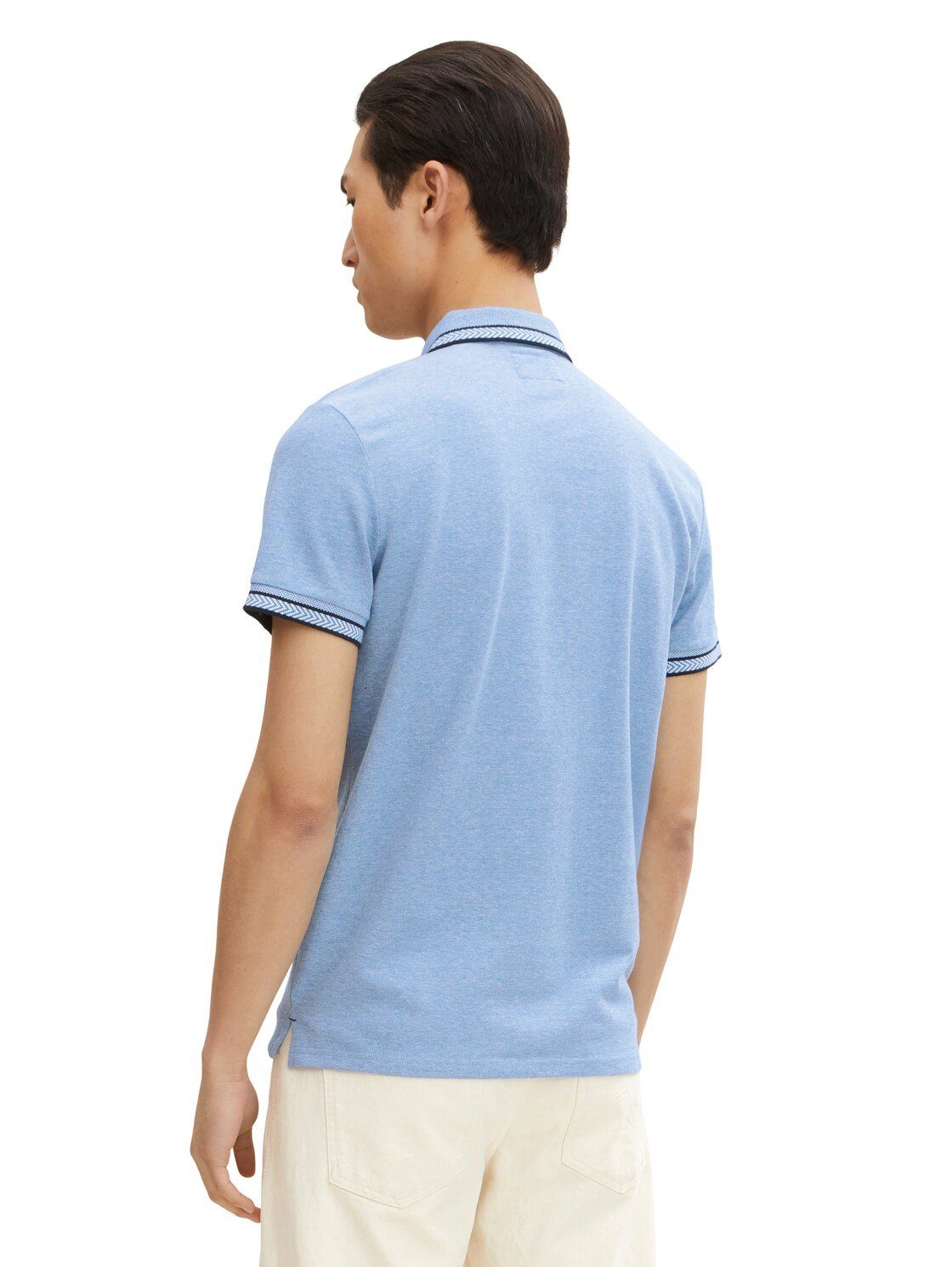 Tone aus TAILOR (1-tlg) 29834 Vallarta TOM Baumwolle TWOTONED Two Blue Poloshirt