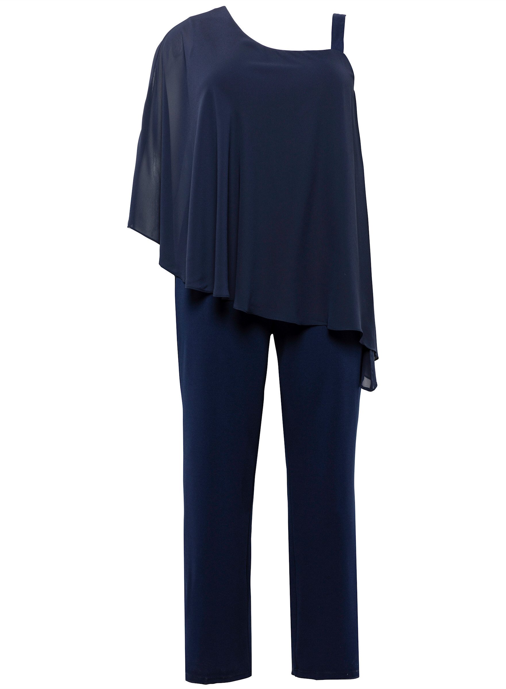 Sheego Jumpsuit Jumpsuit Ärmellos Innenbeinlänge ca. 79 cm – Bild 3 von 5