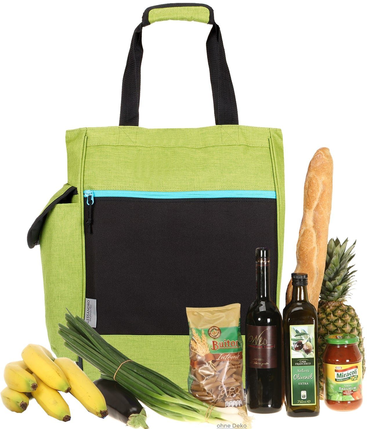 Alessandro Salvatore Einkaufstrolley Pro Shopping Trolley Einkaufswagen, Shoppingroller Einkaufsroller Trolly + Thermotasche