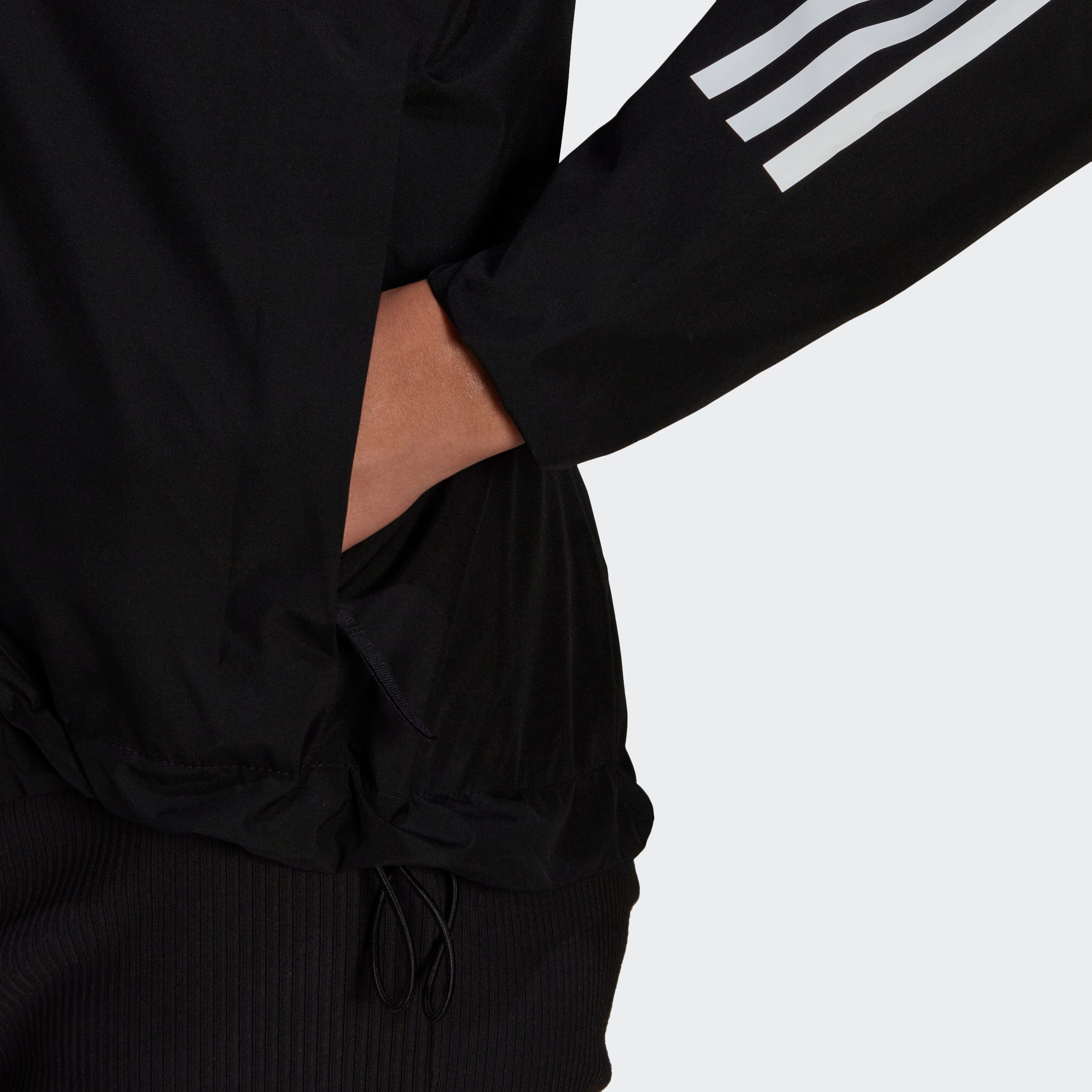 REGENJACKE Sportswear Black 3STREIFEN adidas Outdoorjacke BSC RAIN.RDY