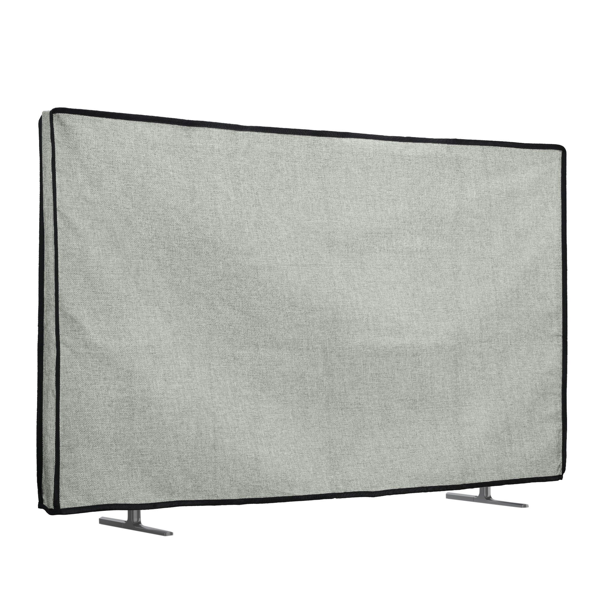 kwmobile Abdeckhaube Hülle für 40" TV, Case mit Eckenschutz Fingerring