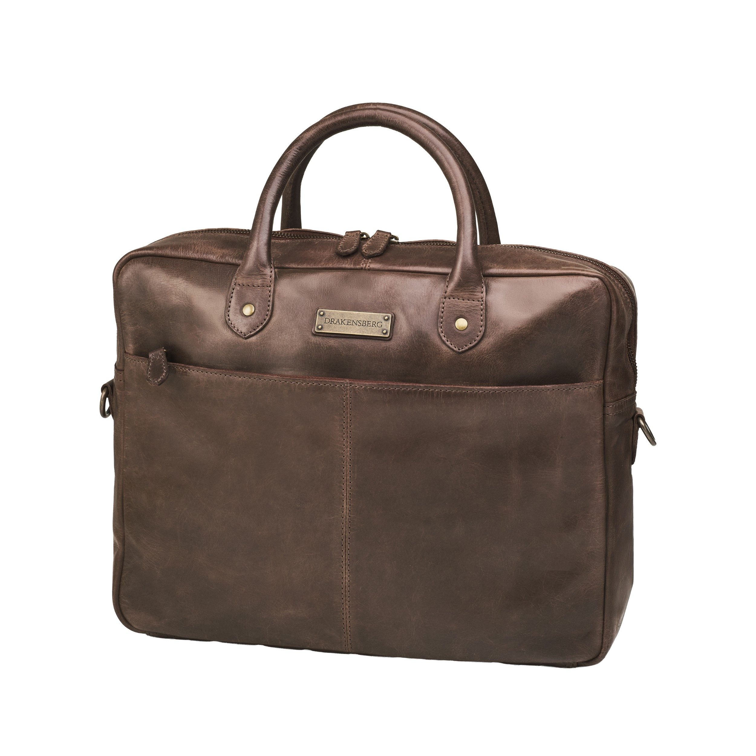 Umhängetasche Aktentasche »Hugo« Kaffee-Braun