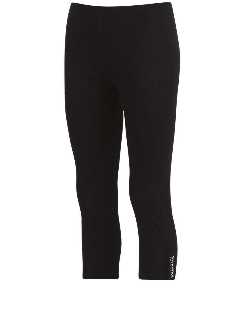 Leggings TRIGEMA Leggings 7/8 mit Kristallsteinen