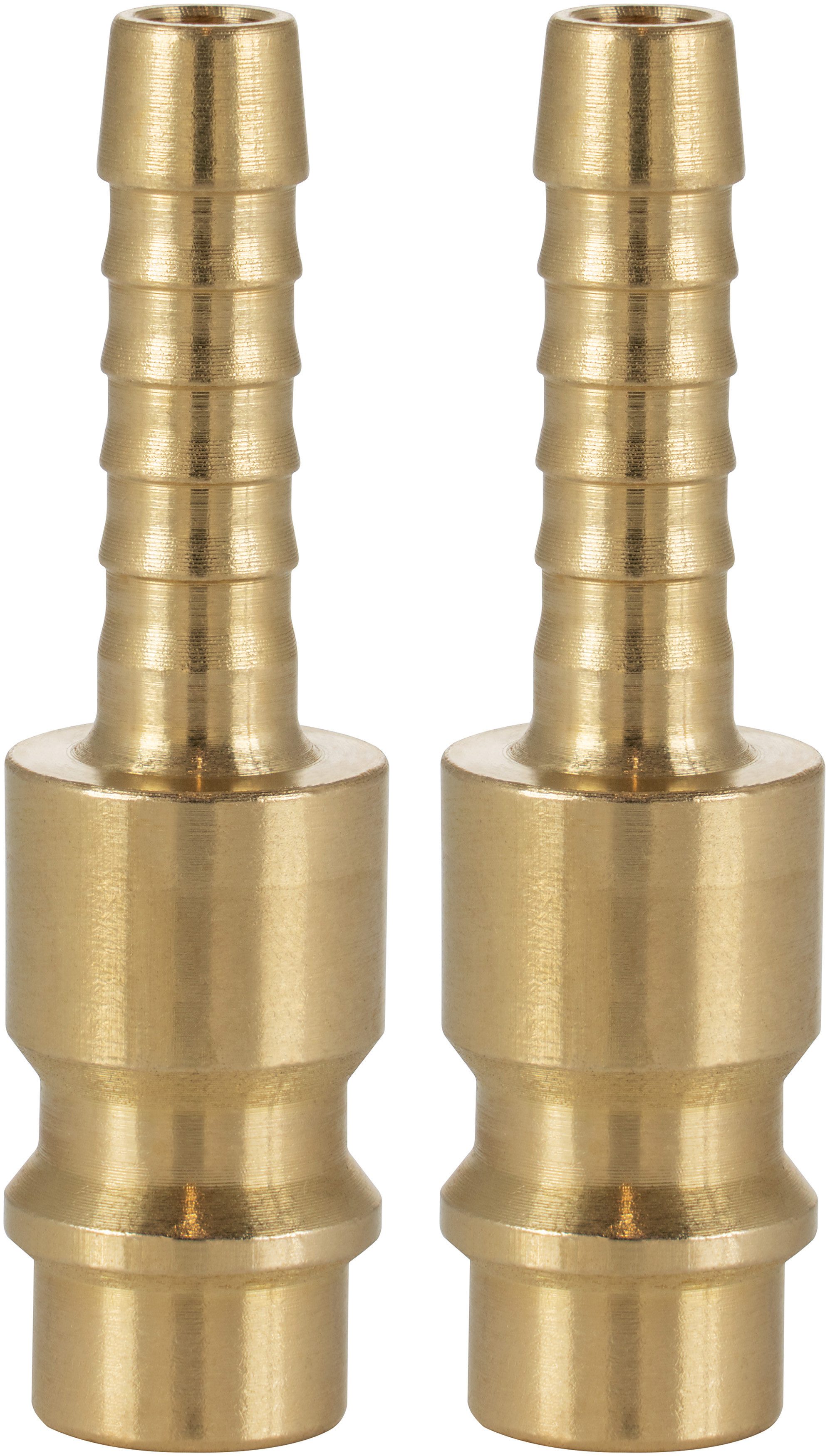 Poppstar Schlauchtülle Druckluft-Stecknippel NW 7,2 mit Tülle (LW 6 mm), (2-tlg), Druckluft-Steckverbinder für Druckluft-Anschluss