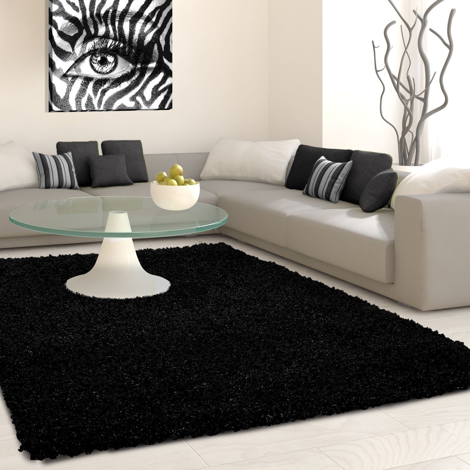 Ayyildiz Teppiche Hochflor-Teppich Life Shaggy 1500, auch als Läufer und in Rund erhältlich, rechteckig, Höhe: 30 mm, Langflor, uni, große Farb- und Größenauswahl. Wohnzimmer, alle Räume