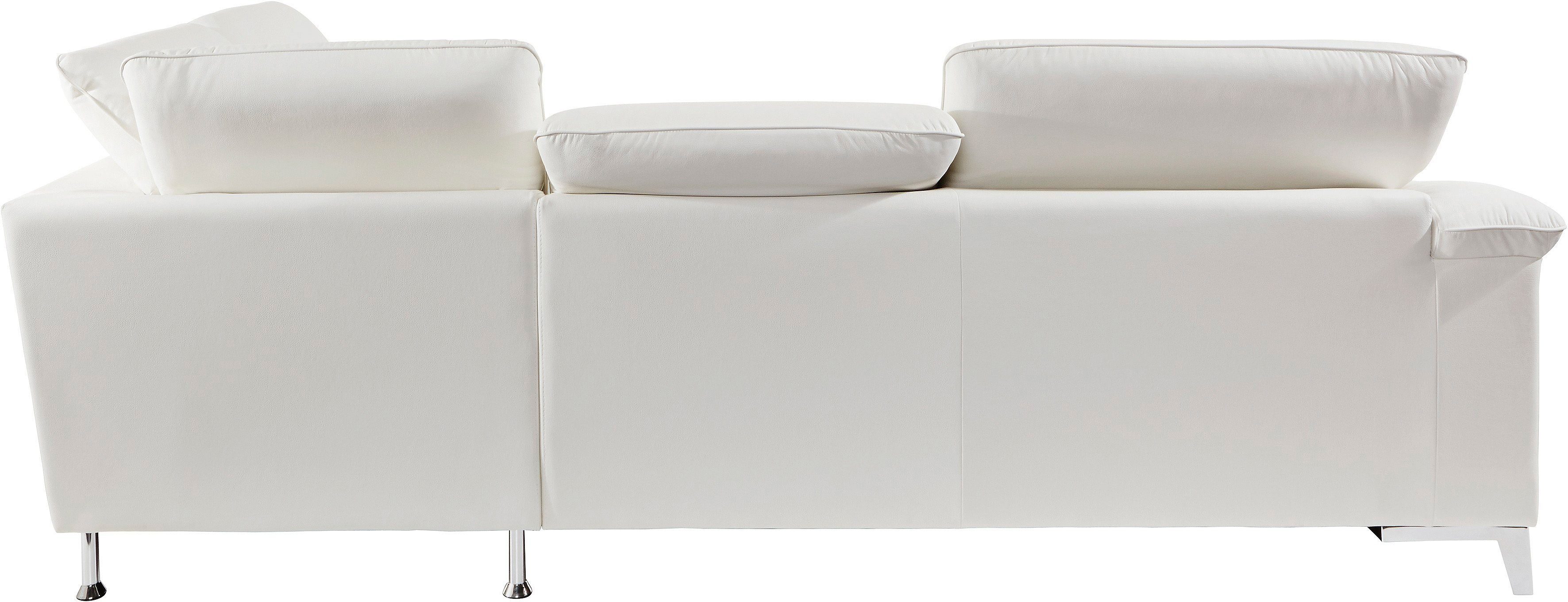 COTTA Ecksofa Teresa L-Form, mit Kopfteilverstellung, wahlweise mit Bettfunktion