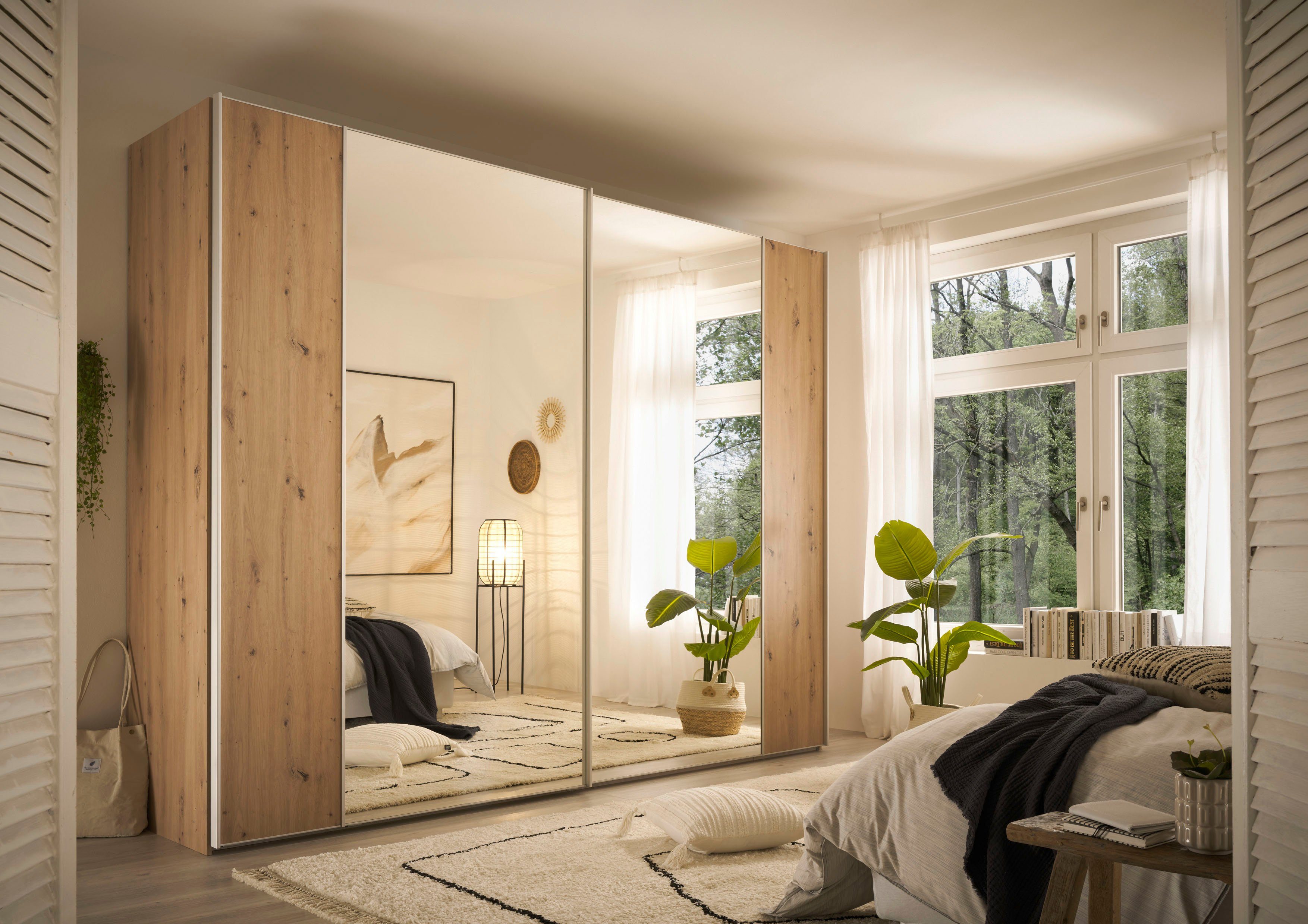 STAUD Schwebetürenschrank Sonett 120, Made in Germany mit vier verschiedenen Ausstattungsvarianten