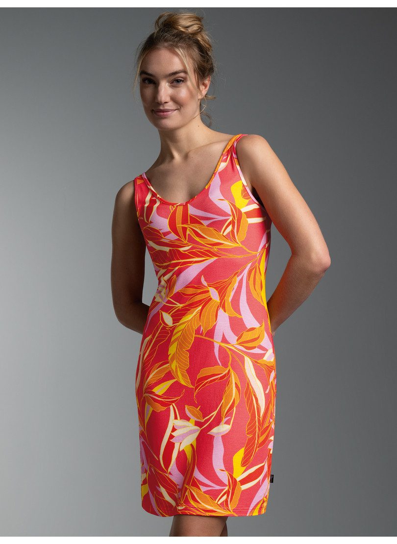 Trigema Jerseykleid TRIGEMA Trägerkleid mit Allover-Muster "Aloha" (1-tlg)