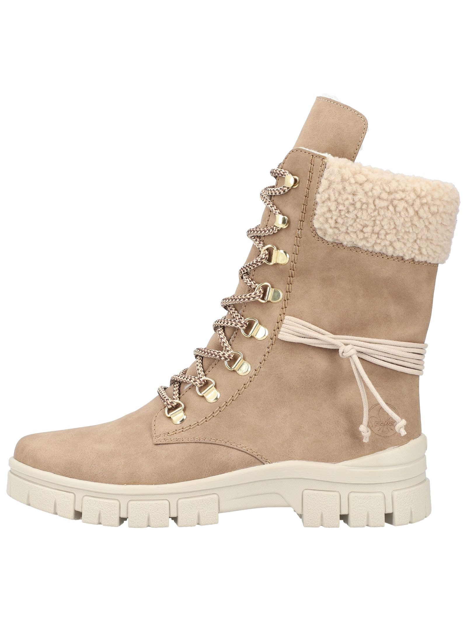 Rieker Rieker Stiefelette Lederimitat/Textil Schnürstiefelette