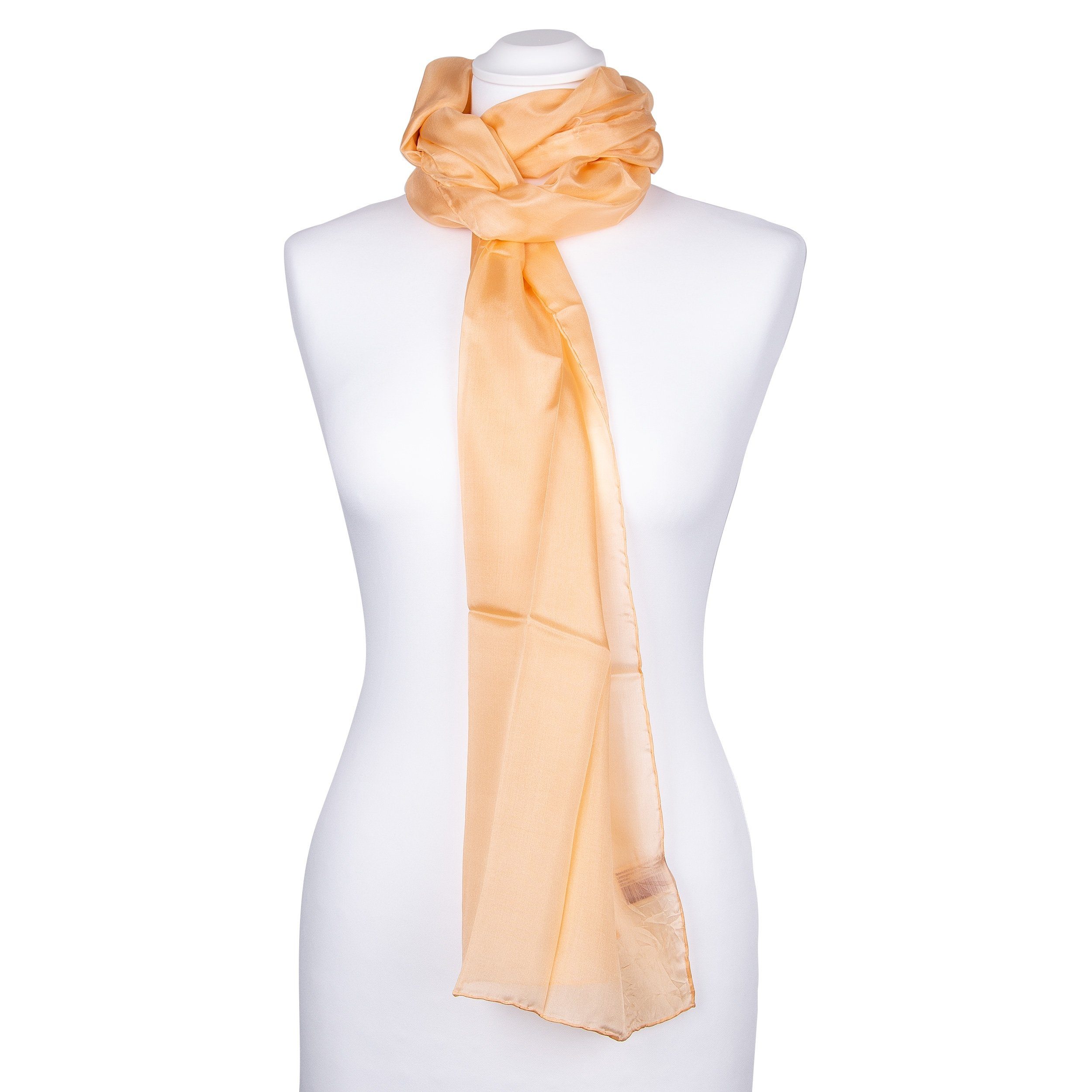 Seidenschal Seidenschal Halstuch Schal Apricot