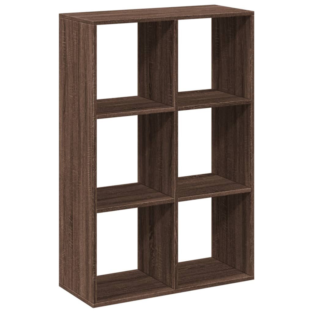 vidaXL Bücherregal Raumteiler-Bücherregal Braun Eichen-Optik 69,5x29x103,5 günstig online kaufen