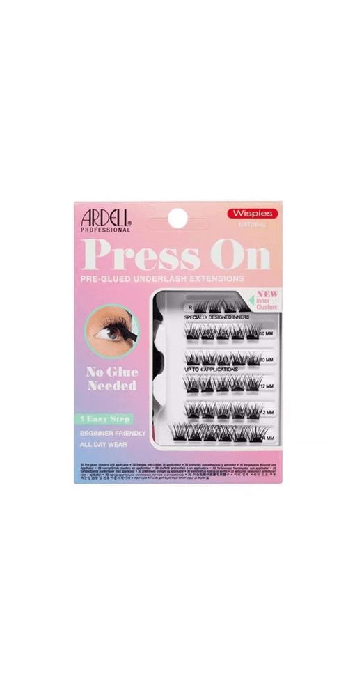 ARDELL Kunsthaar-Extension Ardell Press On Pre-Glued Underlash Extensions Wispies Natural
