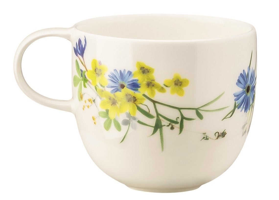 Rosenthal Tasse Brillance Fleurs des Alpes Kaffee-Obertasse 0,2 l, Bone China, Tassen