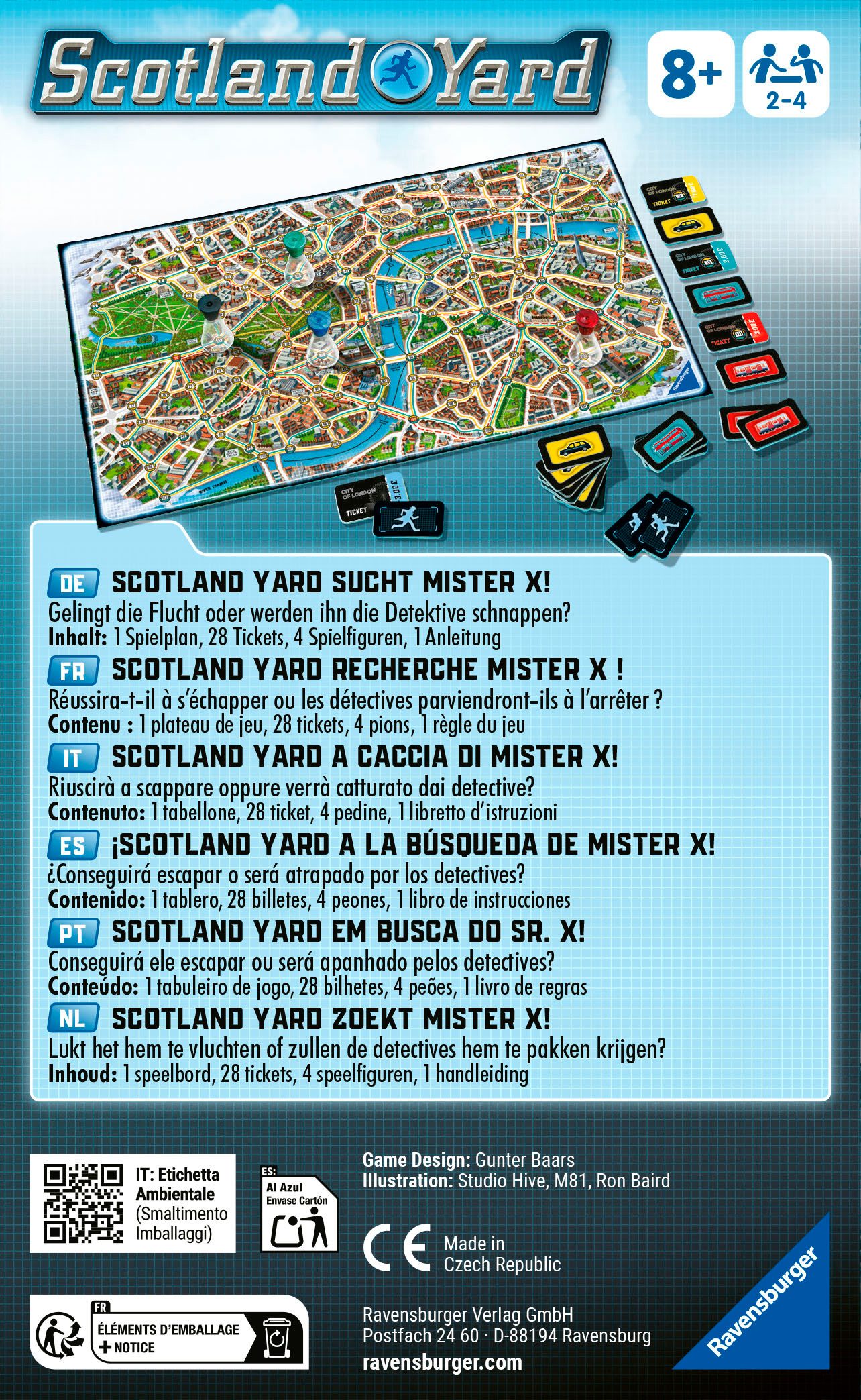 Ravensburger Spiel Scotland Yard, Made in Europe