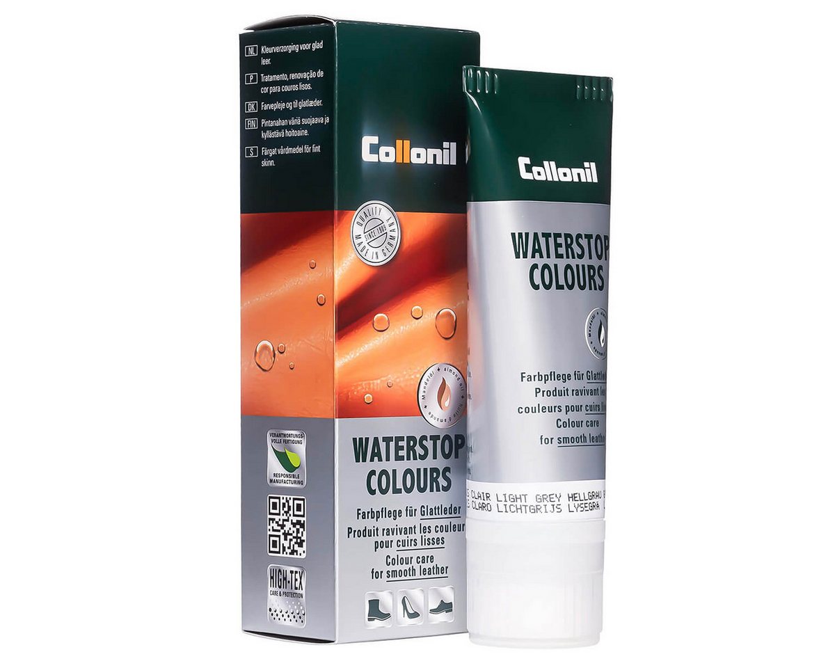 Thumbnail - Collonil Waterstop Colours - Farbige Pflege- und Imprägniercreme für Glattleder Schuhcreme