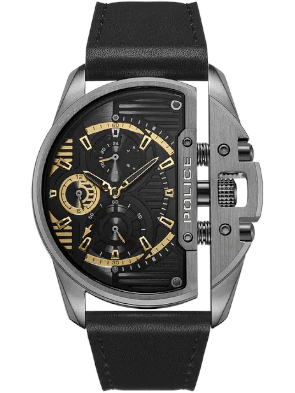 Quarzuhr Police PEWJF2203601M Herrenuhr Daintree Chronograph 48mm 5ATM Police PEWJF2203601M Herrenuhr Daintree Chronograph 48mm 5ATM