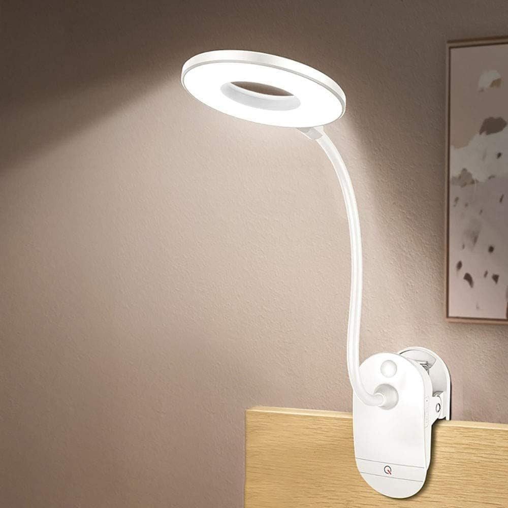 POPOLIC Schreibtischlampe Battery Powered Reading Lamp,Clip on Light for Be günstig online kaufen