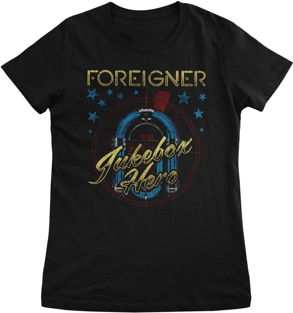 Foreigner T-Shirt Jukebox Hero Girly Tee