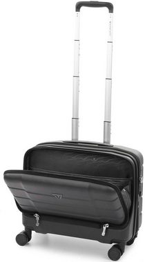 RONCATO Pilotenkoffer BIZ 4.0 Pilotenkoffer, 4R, erweiterbar, mit Laptopfach, schwarz, 4 Rollen, Koffer klein, Reisegepäck, Cabin Trolley mit Laptopfach 15,6"