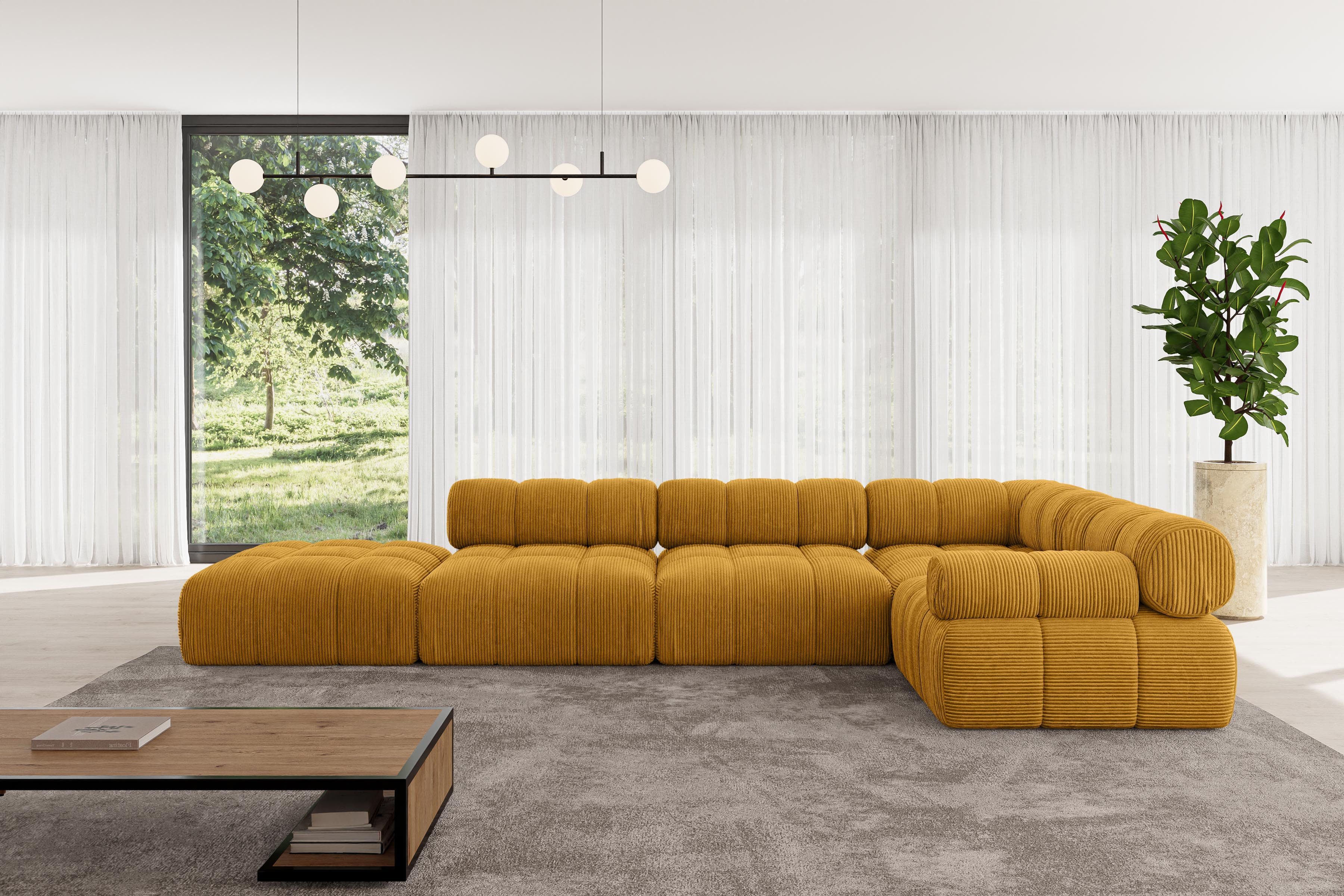 ALTDECOR Ecksofa Felto-L2, Sofa Praktische Bequeme Funktionsecke Couch L-Form Eckcouch, Corner Sofa U-Form Vielseitige Sofa Wohnlandschaft Wohnzimmer