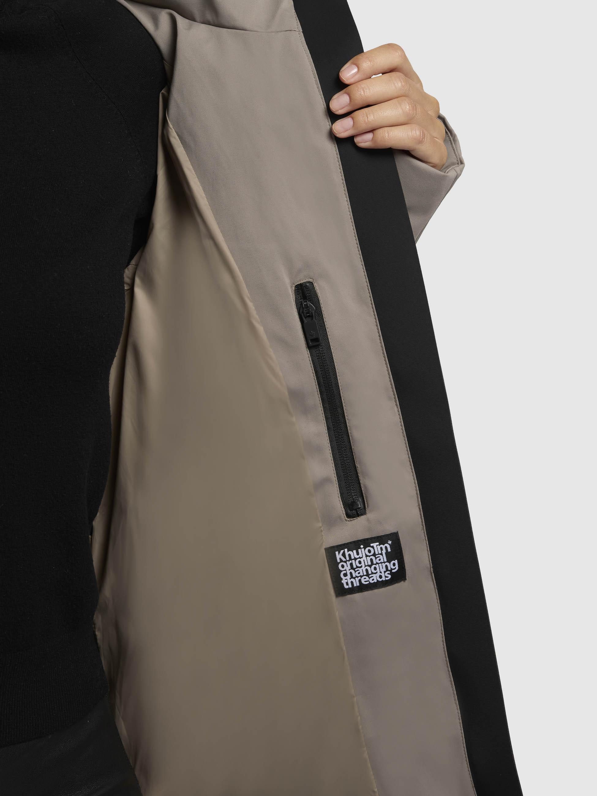 khujo Winterjacke Palla-YM Damen Wintermantel mit verstellbarer Kapuze