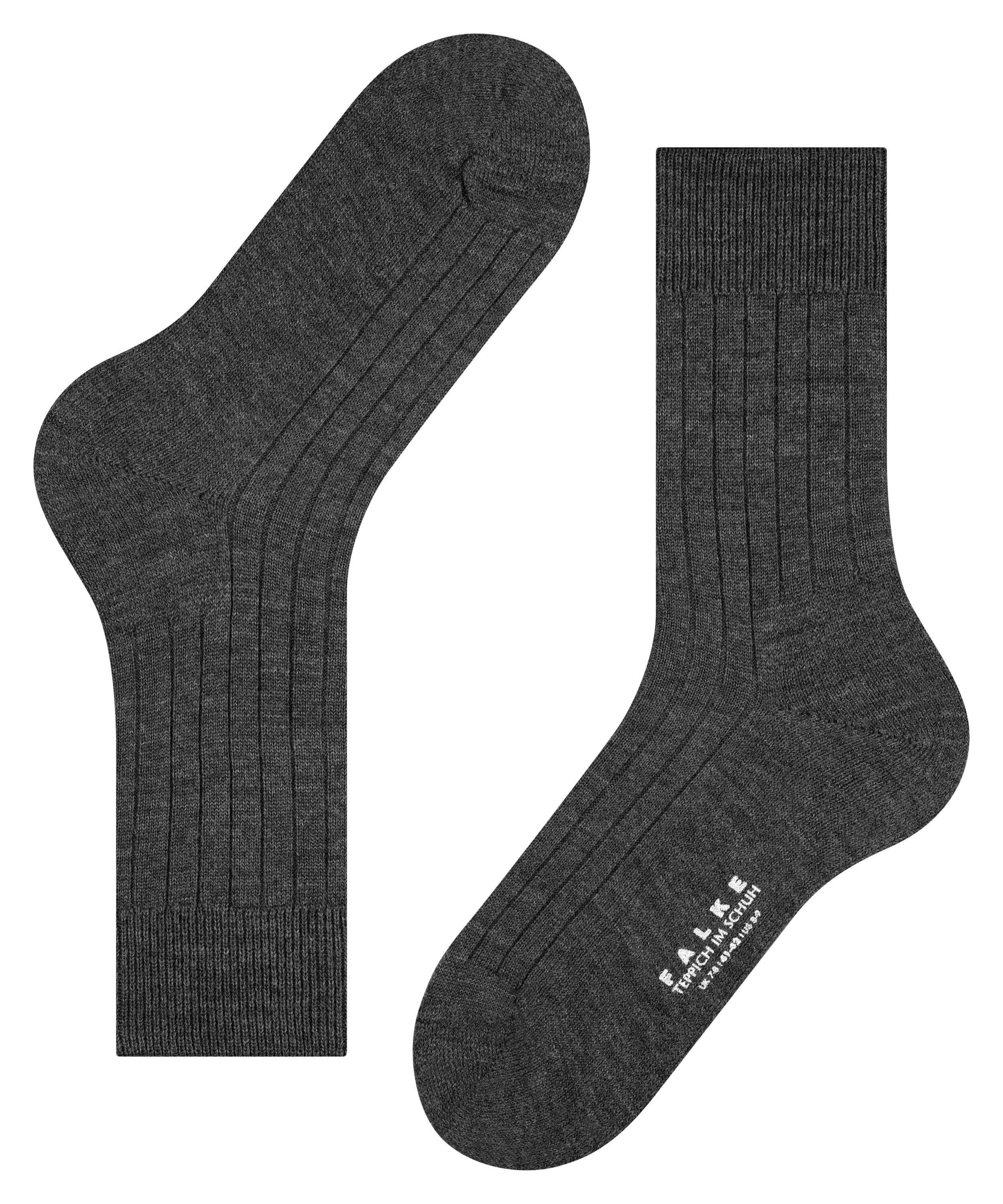 FALKE grey Schuh im (3070) Teppich (1-Paar) dark Socken