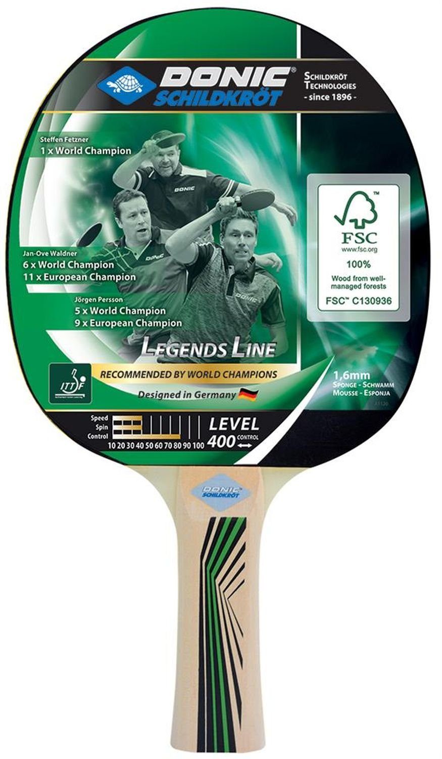 Tennis Tischtennisschläger Donic-Schildkröt 400, Tischtennis Table Bat Racket Legends Schläger