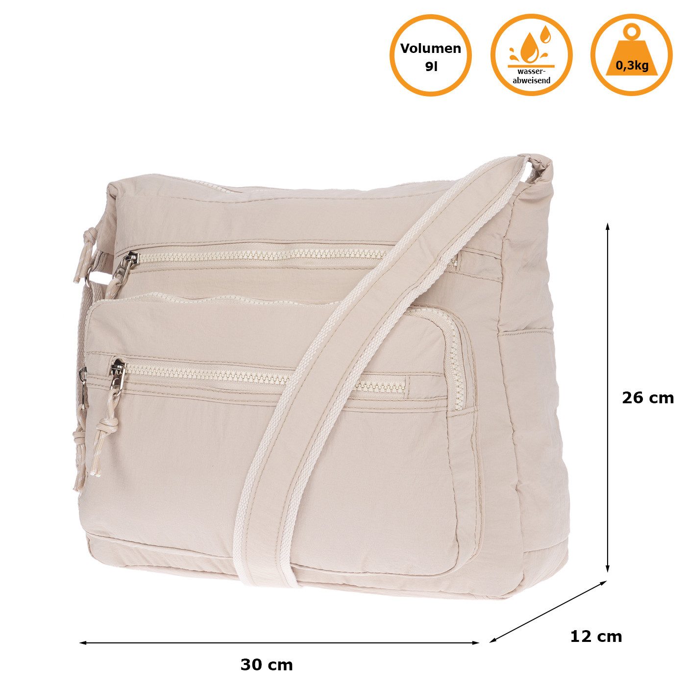 Christian Wippermann Henkeltasche Große Damen Tasche Umhängetasche Schultertasche (einzeln), Henkeltasche