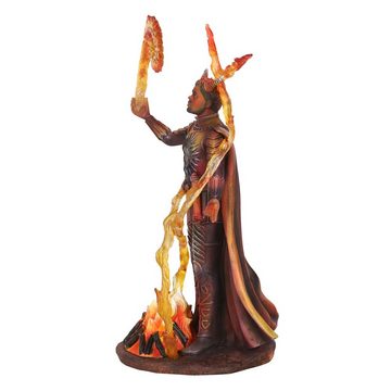 MystiCalls Fantasy-Figur Elemental Figur "Fire Wizard" by Anne Stokes Feuerbändiger (1 St), Perfekt für jeden Anlass - Geburtstag, Weihnachten