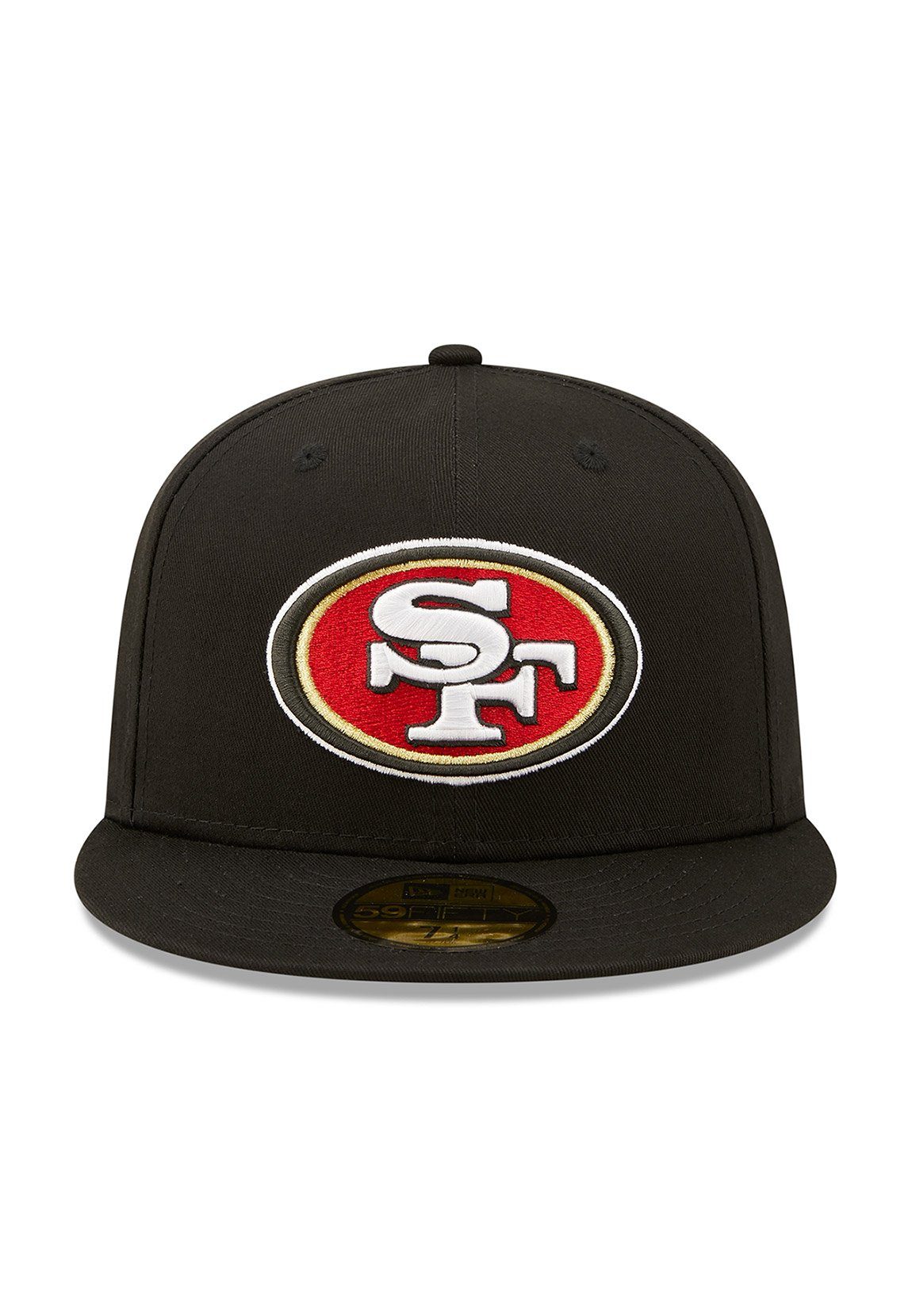 49ers New Schwarz FRANCISCO Cap Era SAN Side New Fitted Patch 59Fifty