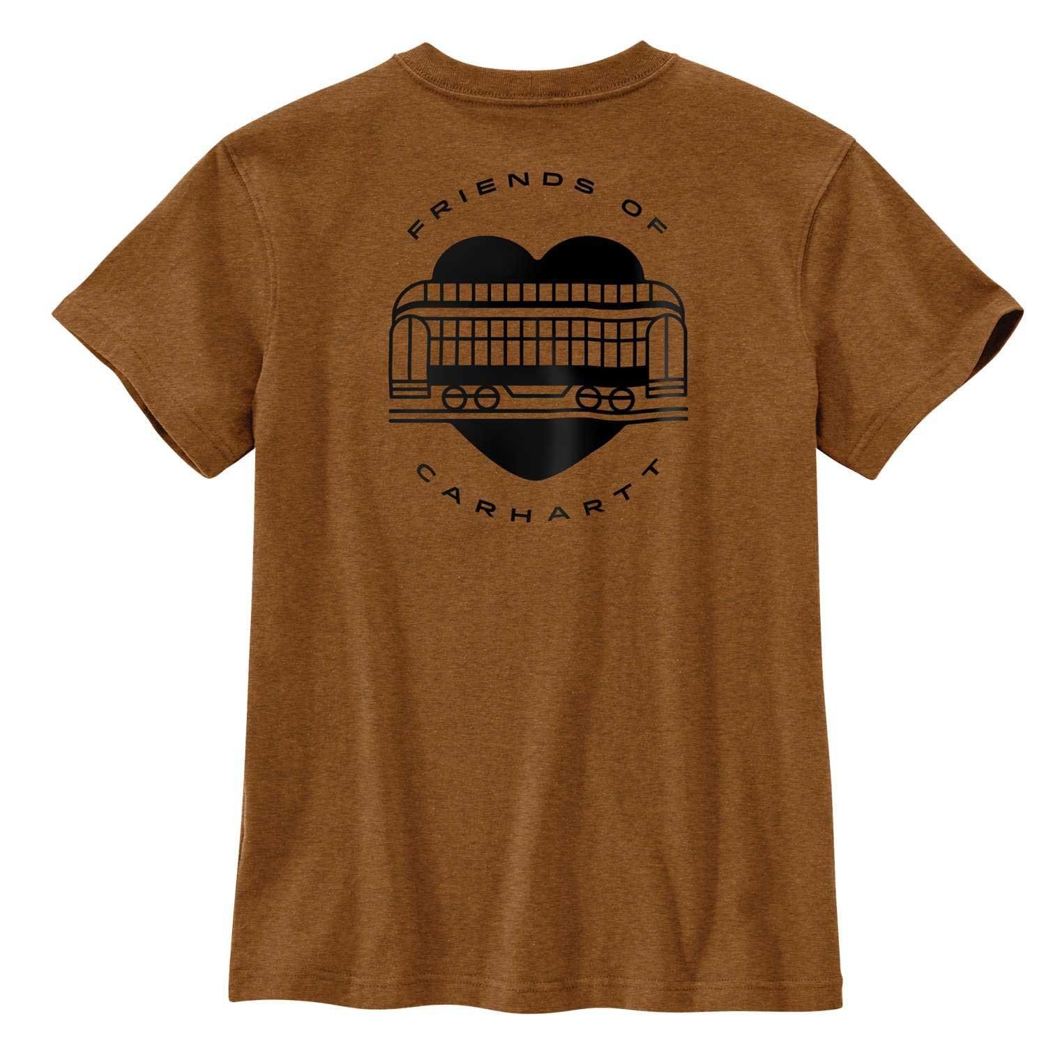 Carhartt T-Shirt Friends of Carhartt Limited Edition, Loose Fit Walnut Heather