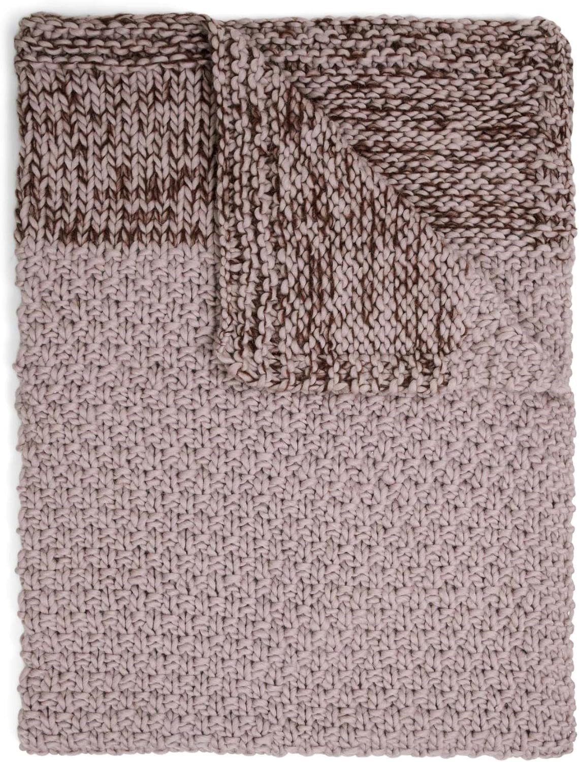 Plaid Maiku Aubergine, Marc O'Polo Home, hautfreundliche Kuscheldecke frei von schädlichen Stoffen
