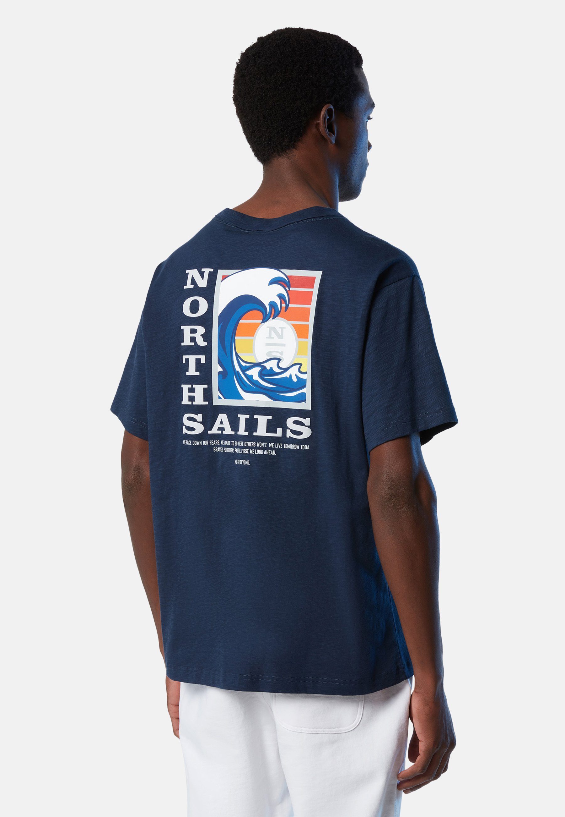 Sonstiges mit Sails T-Shirt BLUE Grafikdruck T-Shirt North