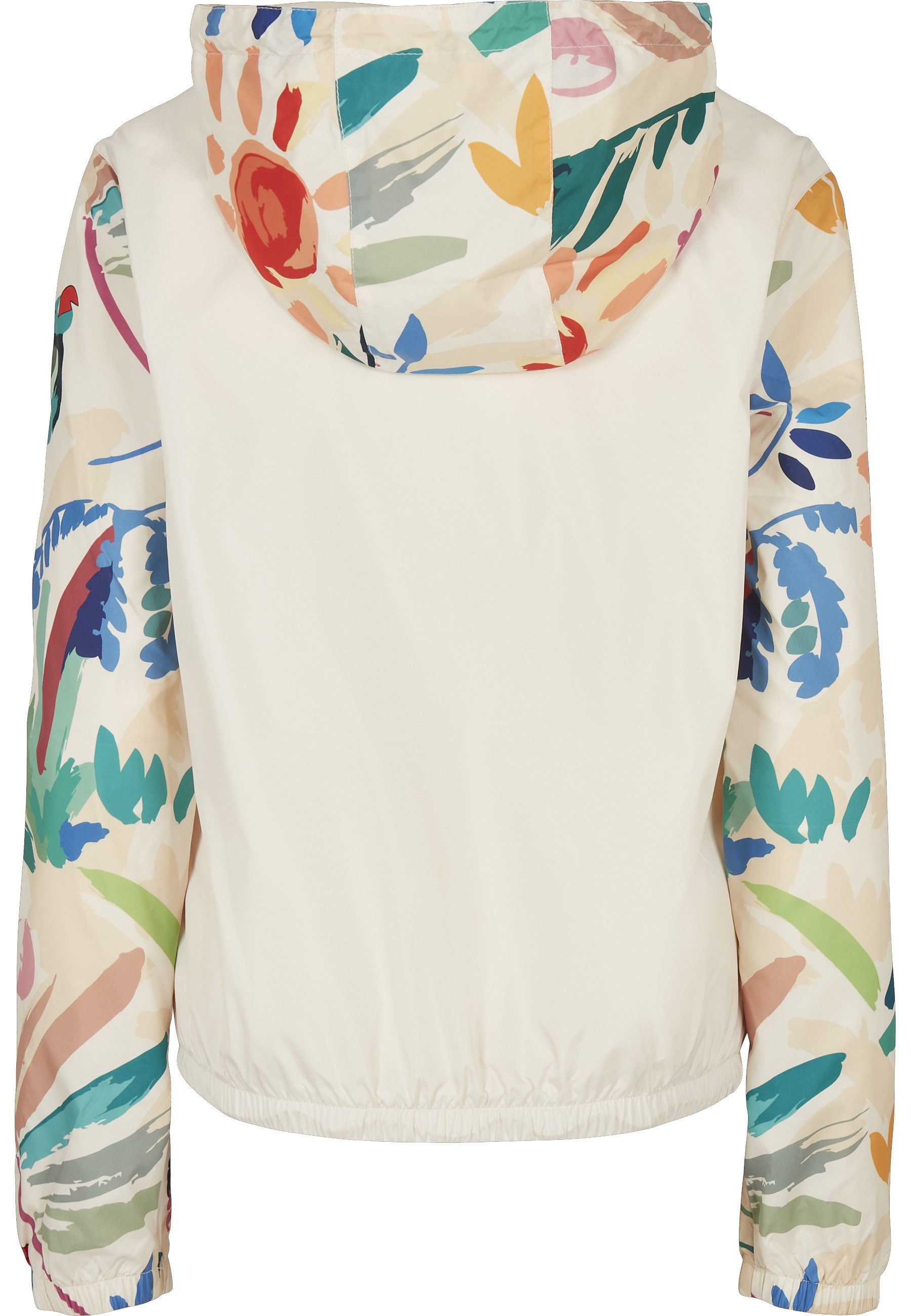 URBAN CLASSICS Langmantel Urban Classics Damen Ladies Mixed Pull Over Jacket
