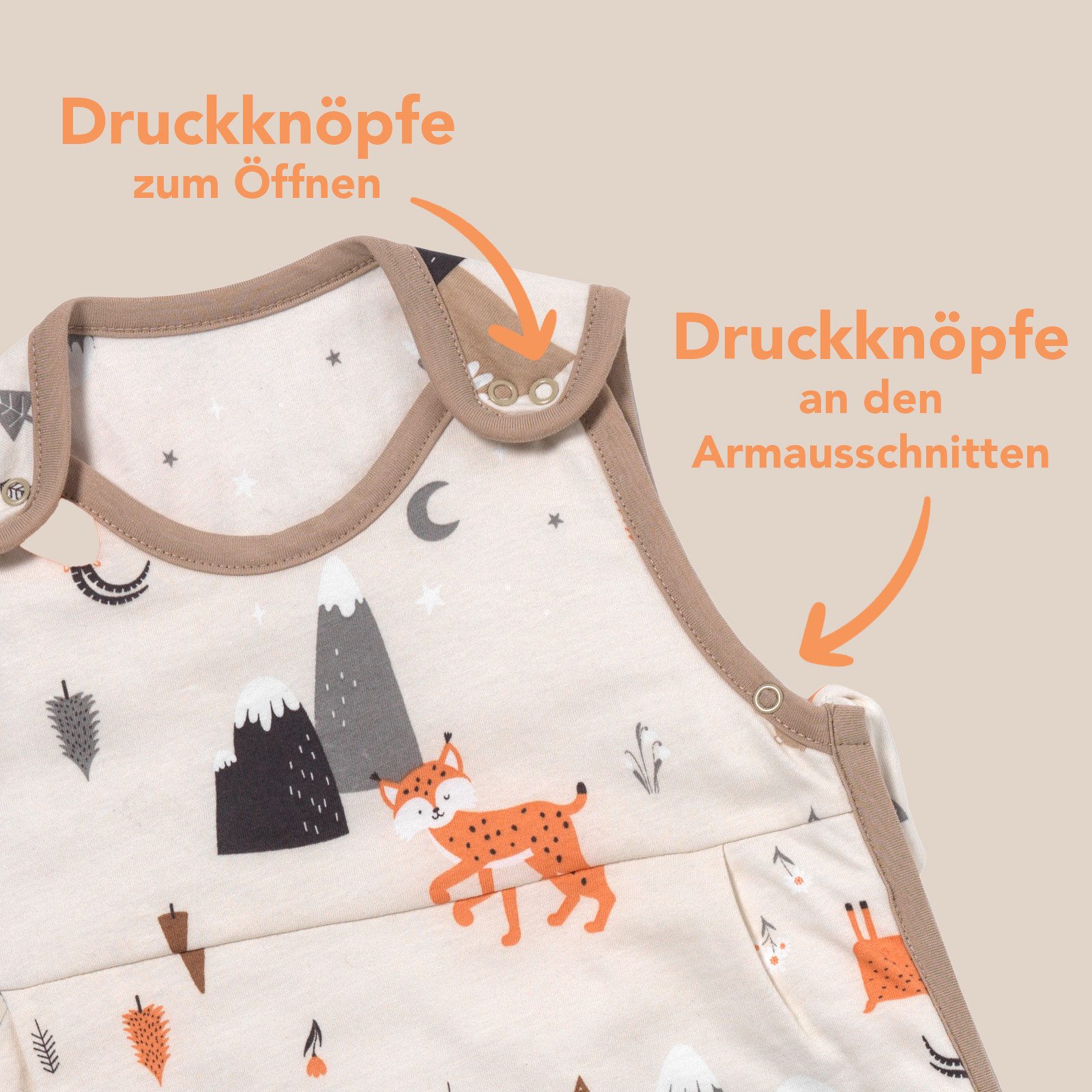 Schlummersack Kinderschlafsack Babyschlafsack, 1.0 Tog OEKO-TEX günstig online kaufen